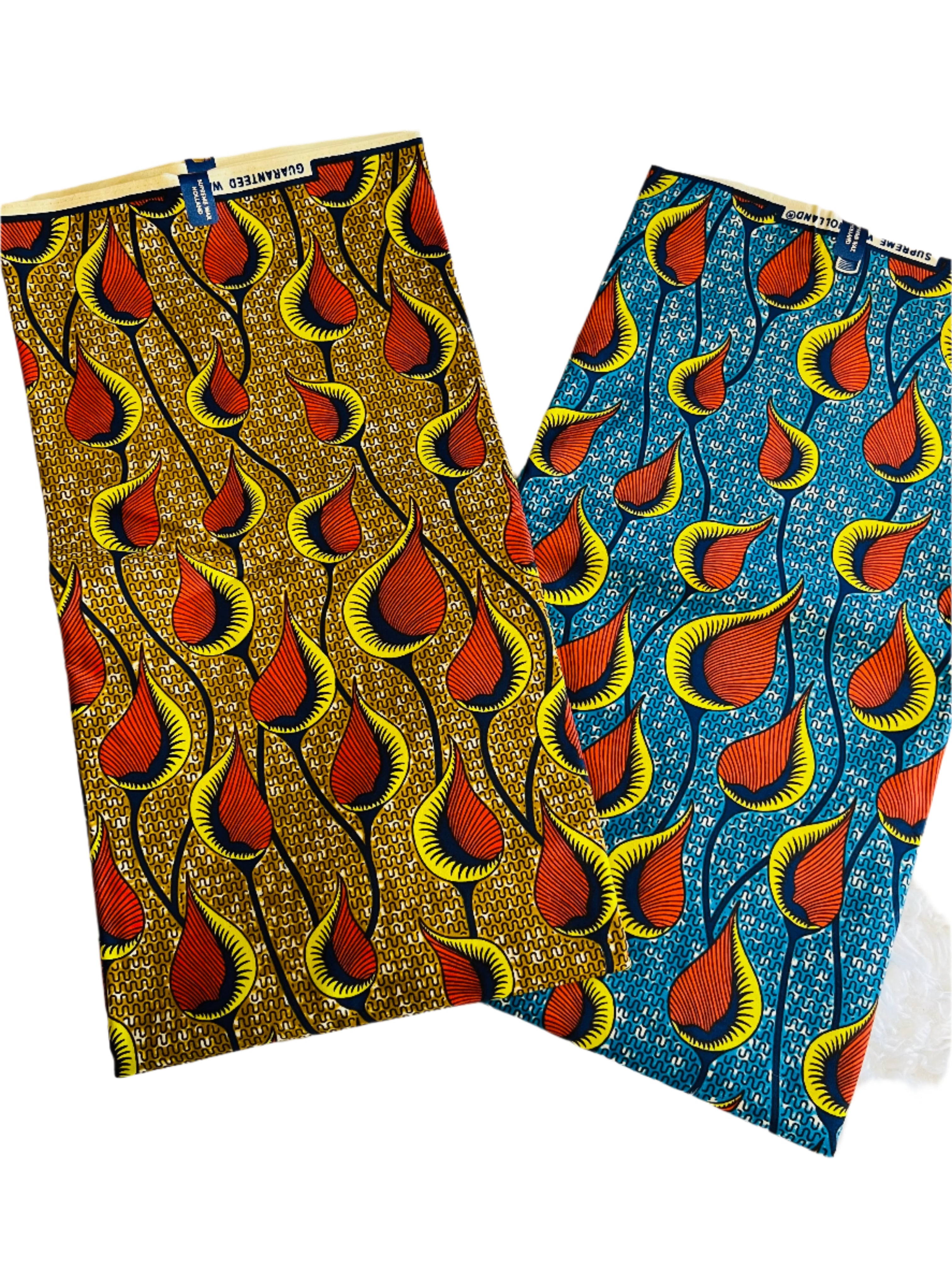 Color 100% Cotton Wax African Fabrics Real Wax Print For Dress African Ankara Fabric