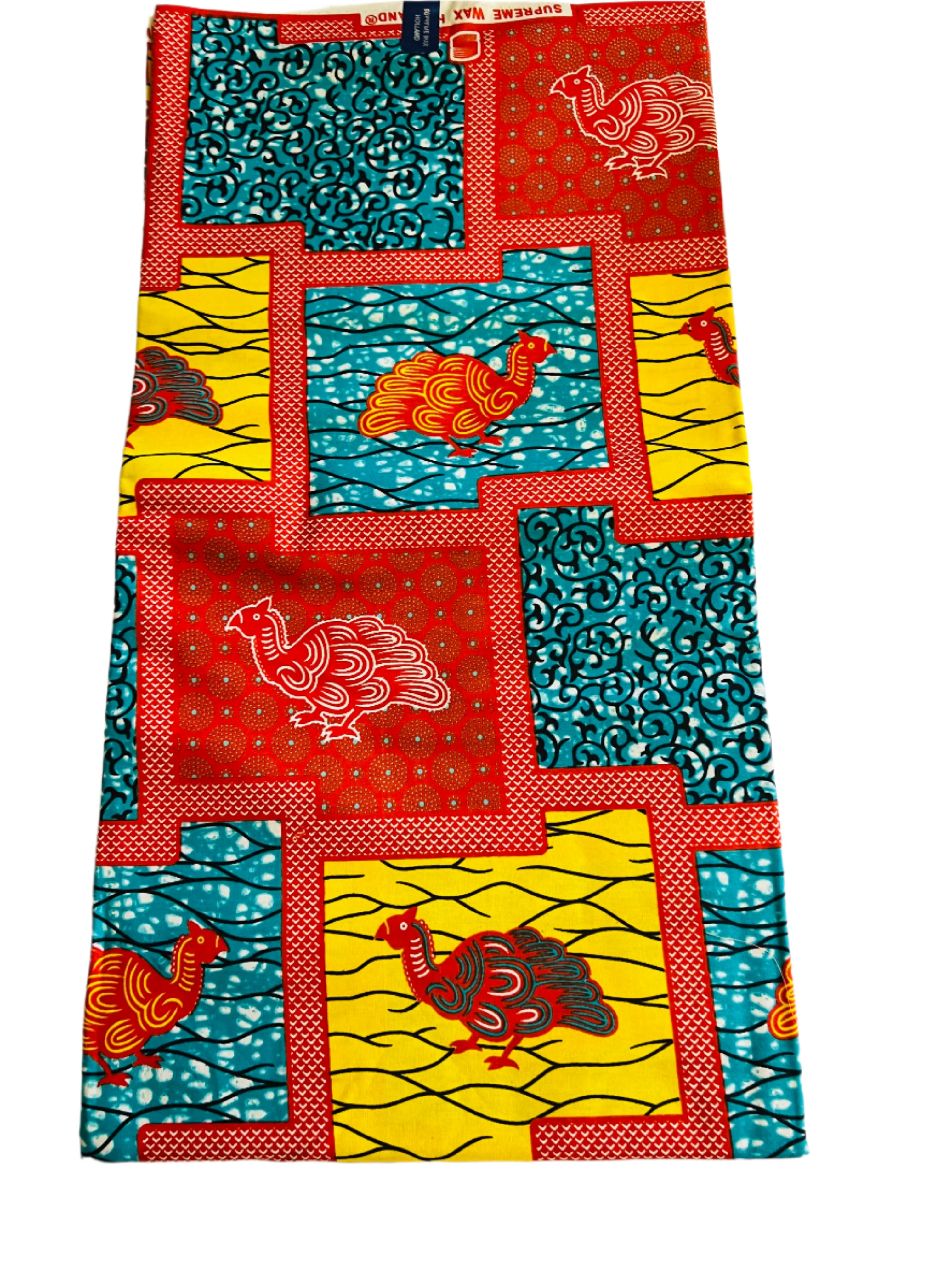 Multicolor African Print Fabric, African print fabric per yard/ Arts and Crafts/ Ankara print fabric/ Kente fabric