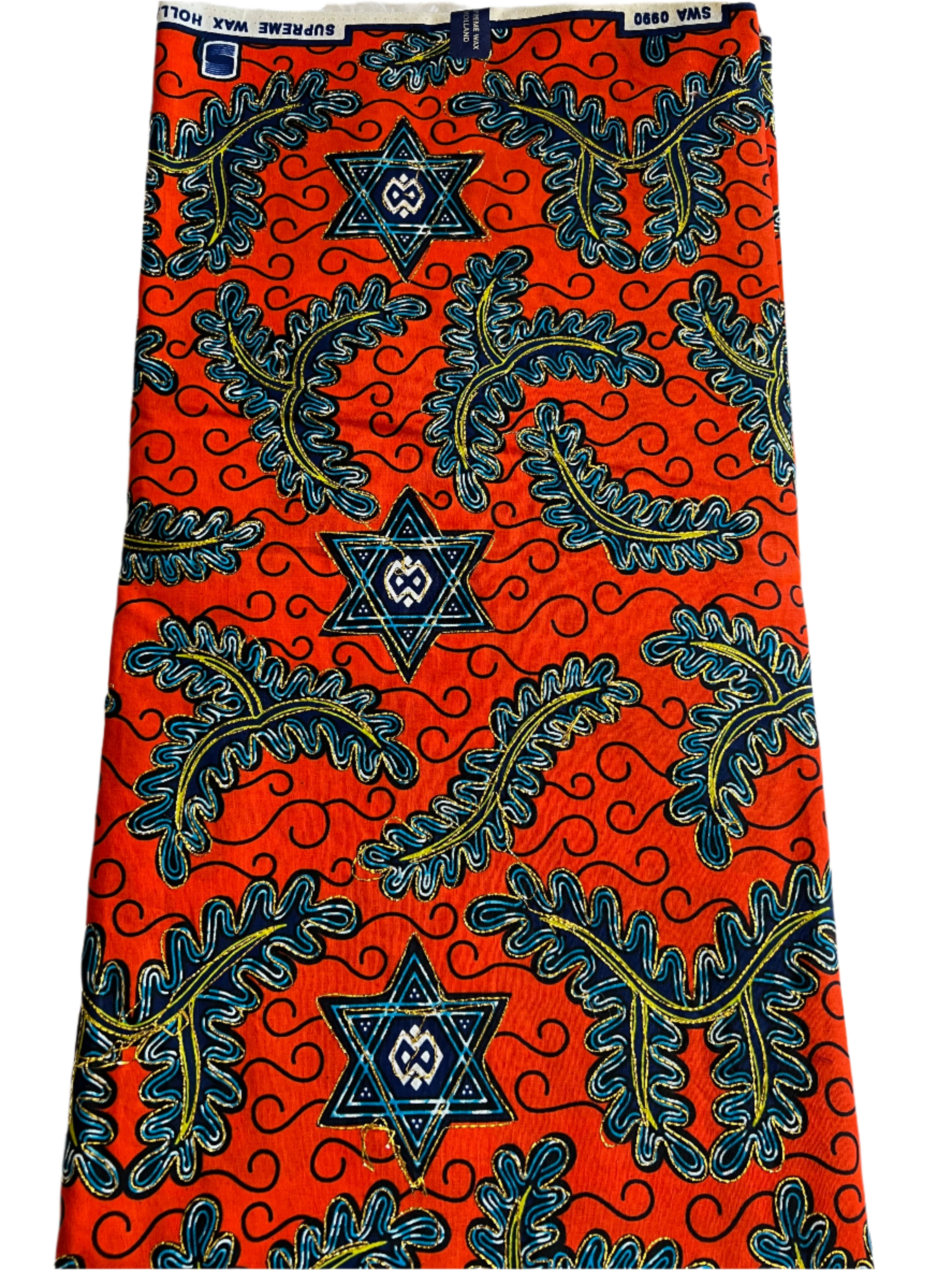 Fabric 100% Original Ankara Wax Fabric African Wax Fabric Block Print Batik Dutch Fabric 6yards