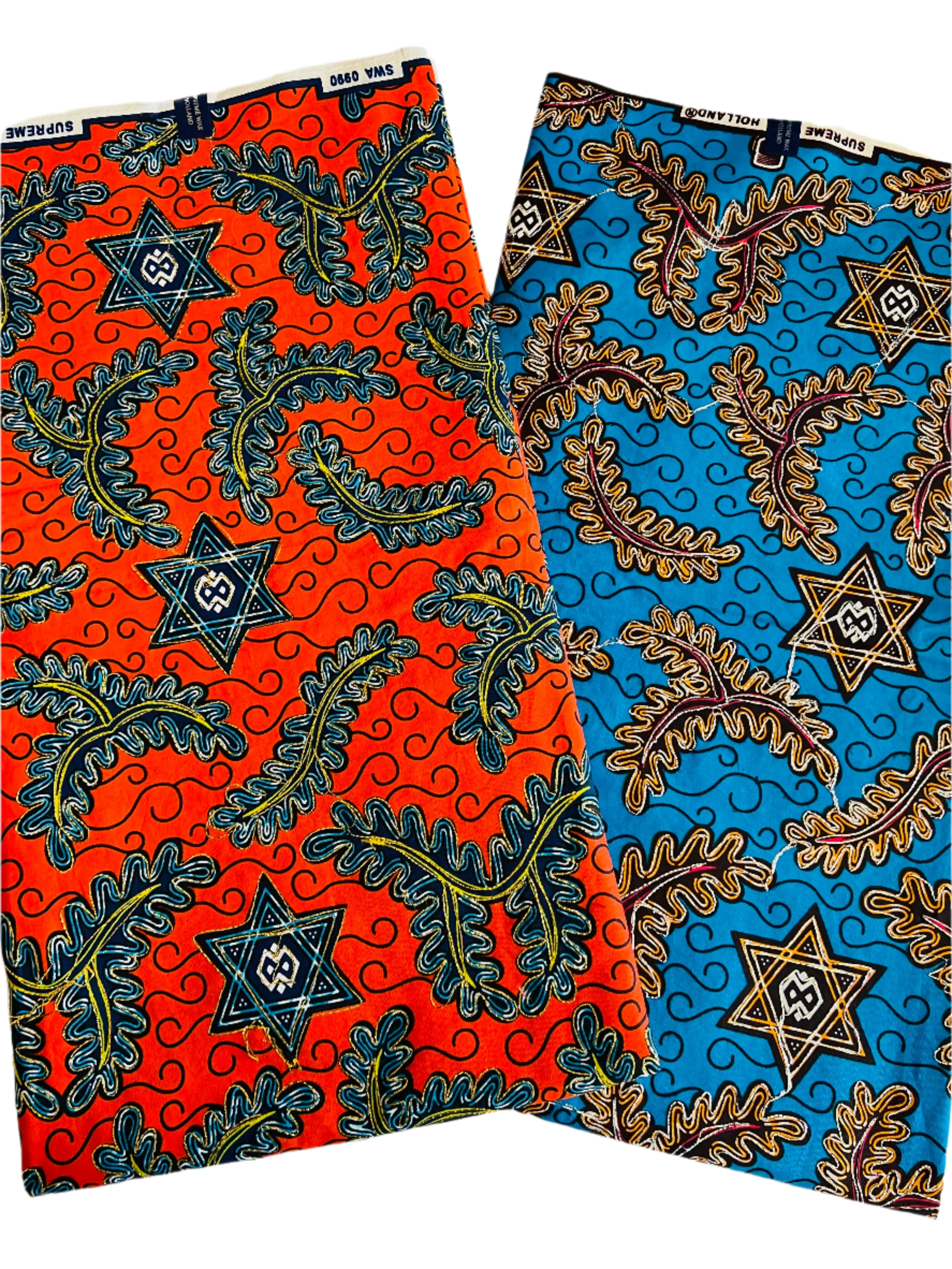 Fabric 100% Original Ankara Wax Fabric African Wax Fabric Block Print Batik Dutch Fabric 6yards