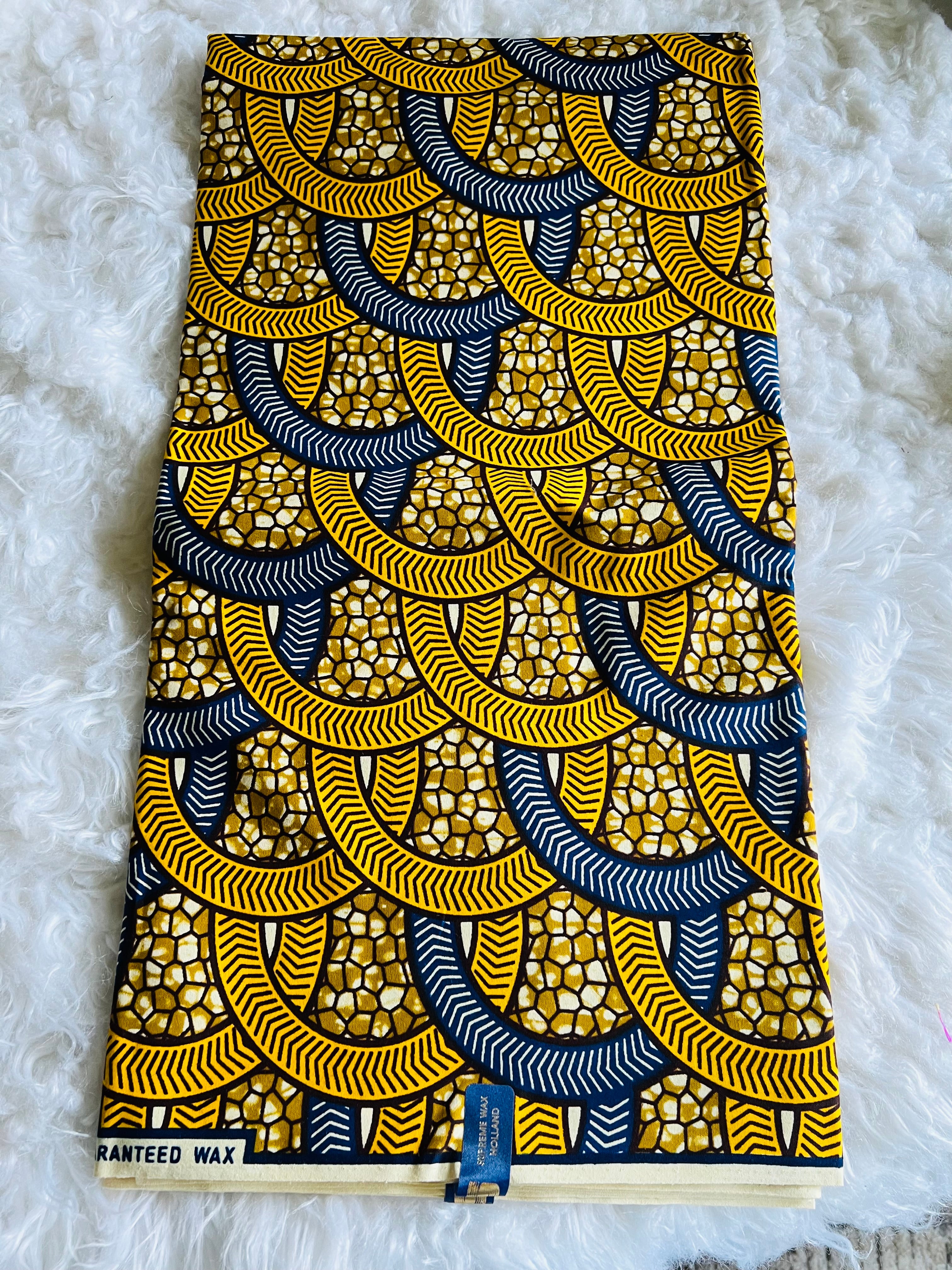 African Wax Print, 100% Cotton, Ankara Wax Print Fabric -sale by yard