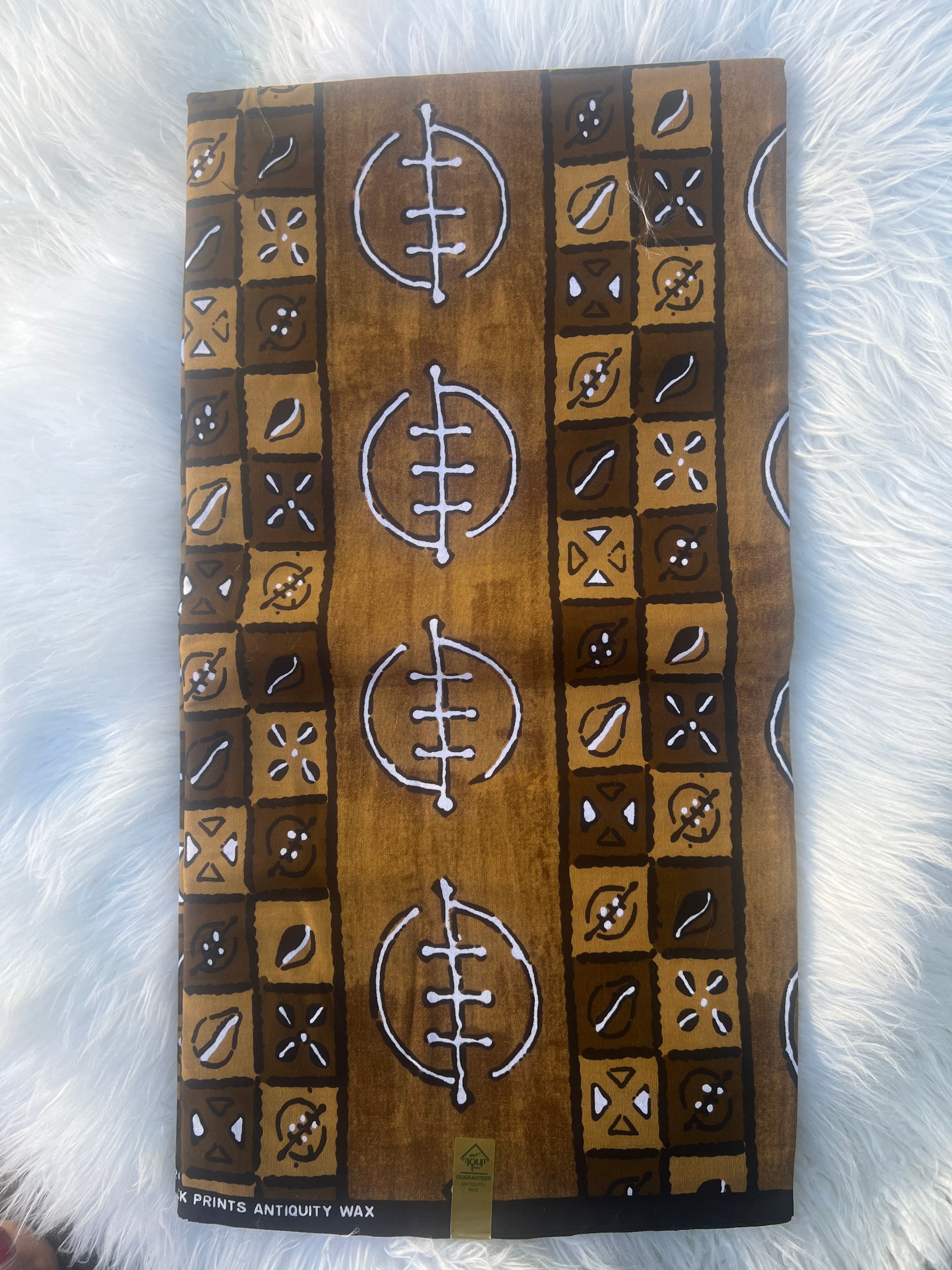 African Print Fabric, Bogolan Tribal Mudcloth Design, Multi-Pattern Fabric by Yards, Authentic Ankara, Perfect for Clothing Home Decor