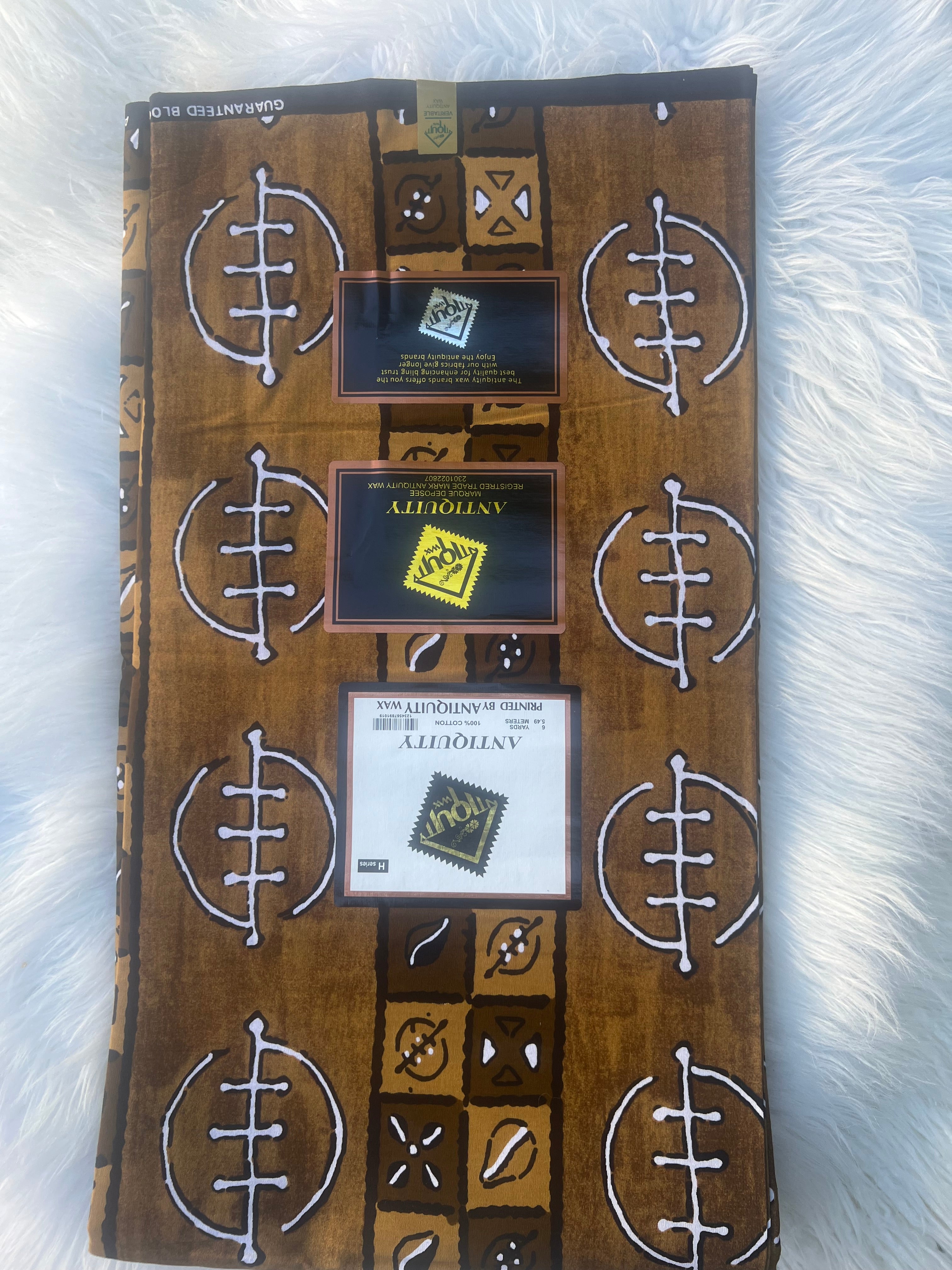 African Print Fabric, Bogolan Tribal Mudcloth Design, Multi-Pattern Fabric by Yards, Authentic Ankara, Perfect for Clothing Home Decor