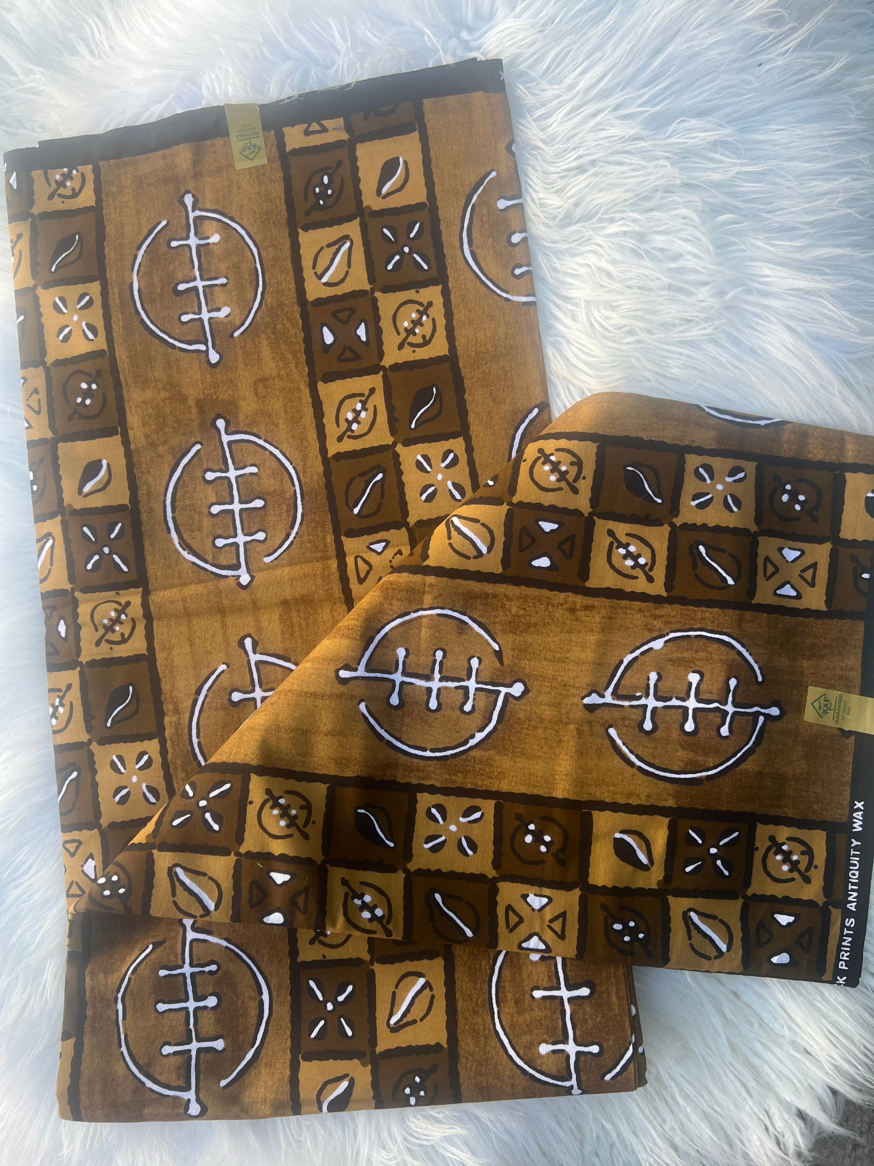 African Print Fabric, Bogolan Tribal Mudcloth Design, Multi-Pattern Fabric by Yards, Authentic Ankara, Perfect for Clothing Home Decor