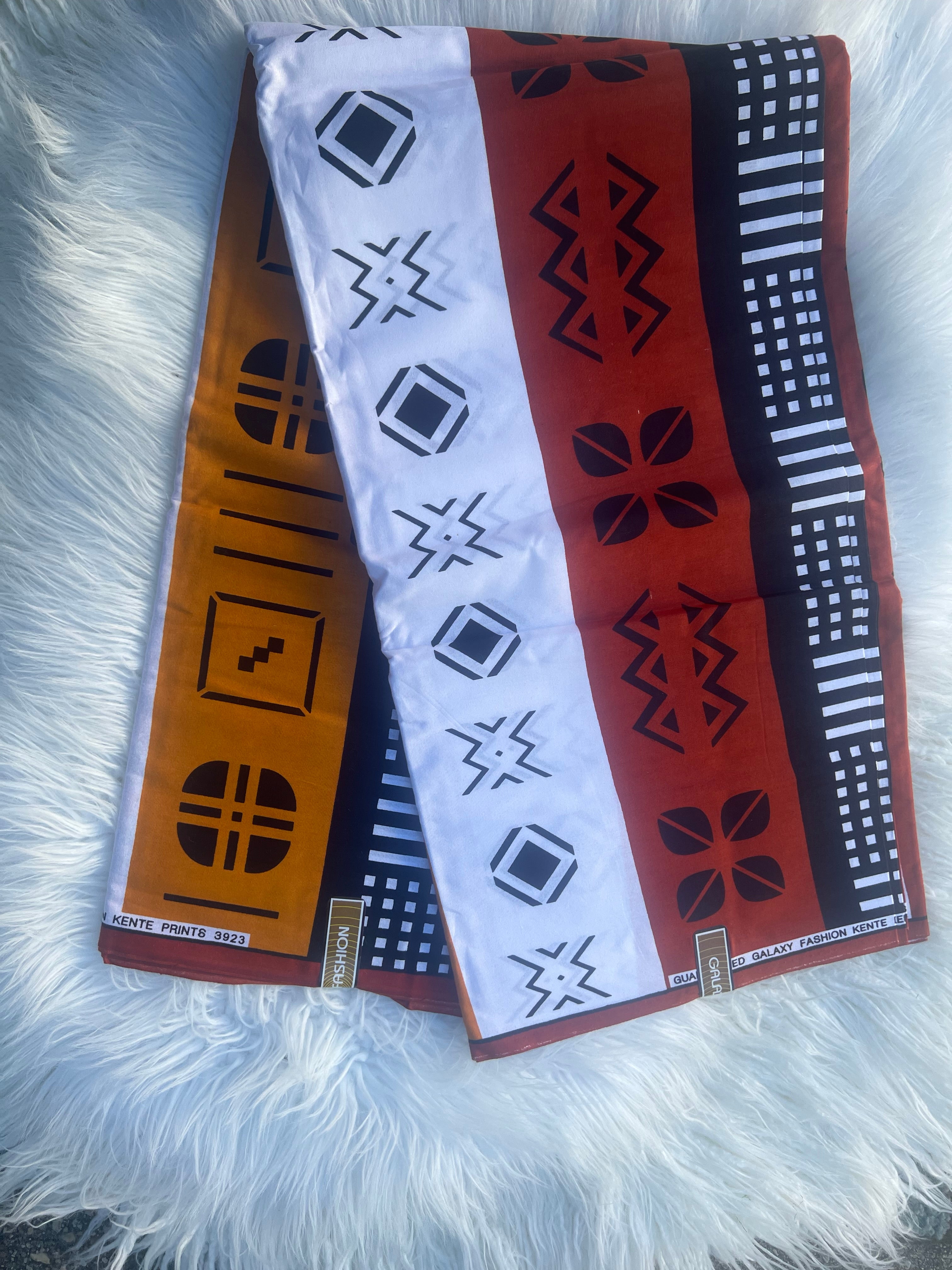 Brown Black Ankara Kente Fabric by The Yard | 100% Cotton African Print Cloth | Traditional African Craft Fabric for Quilts, Clothing Decor