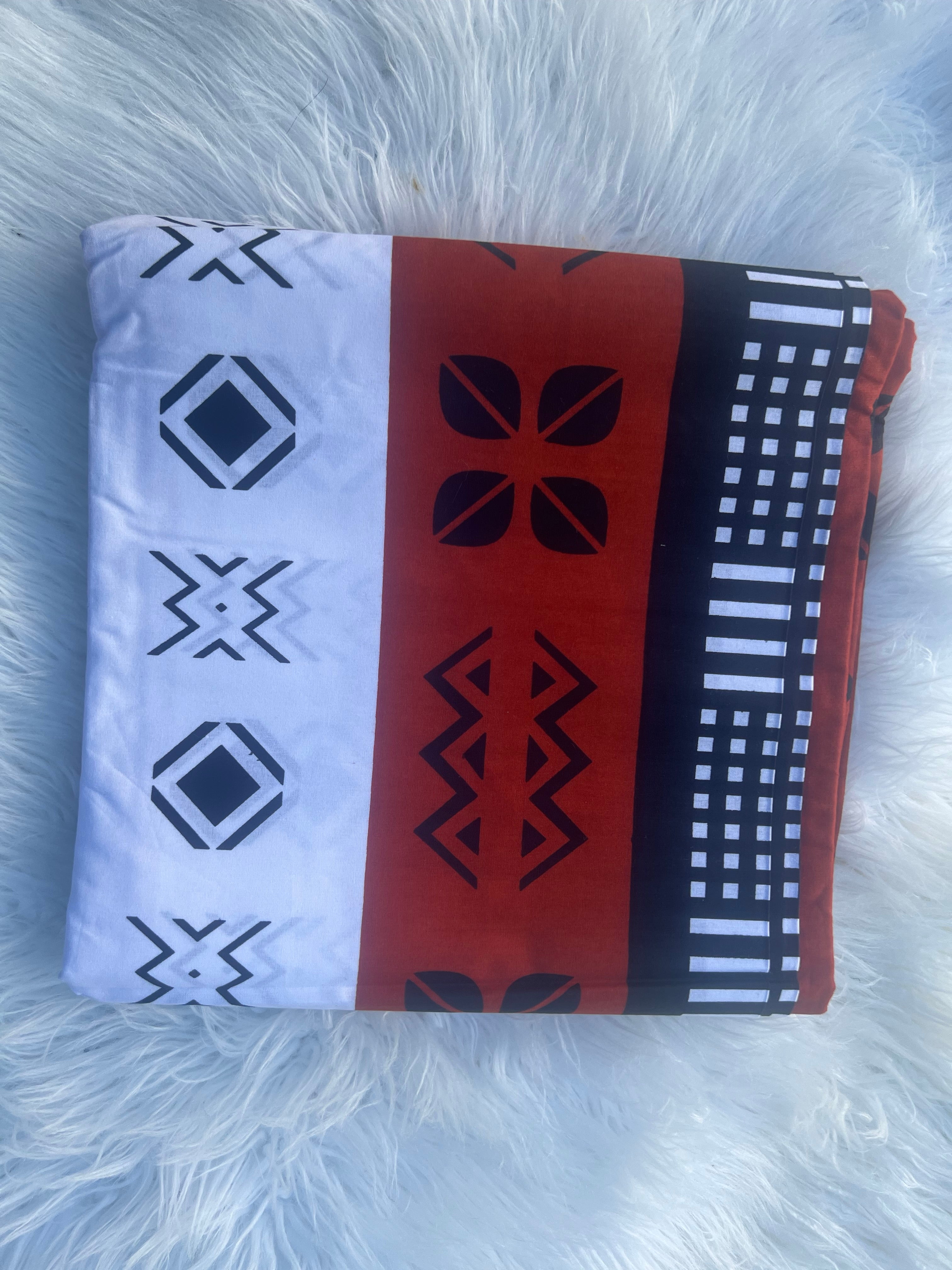 Brown Black Ankara Kente Fabric by The Yard | 100% Cotton African Print Cloth | Traditional African Craft Fabric for Quilts, Clothing Decor