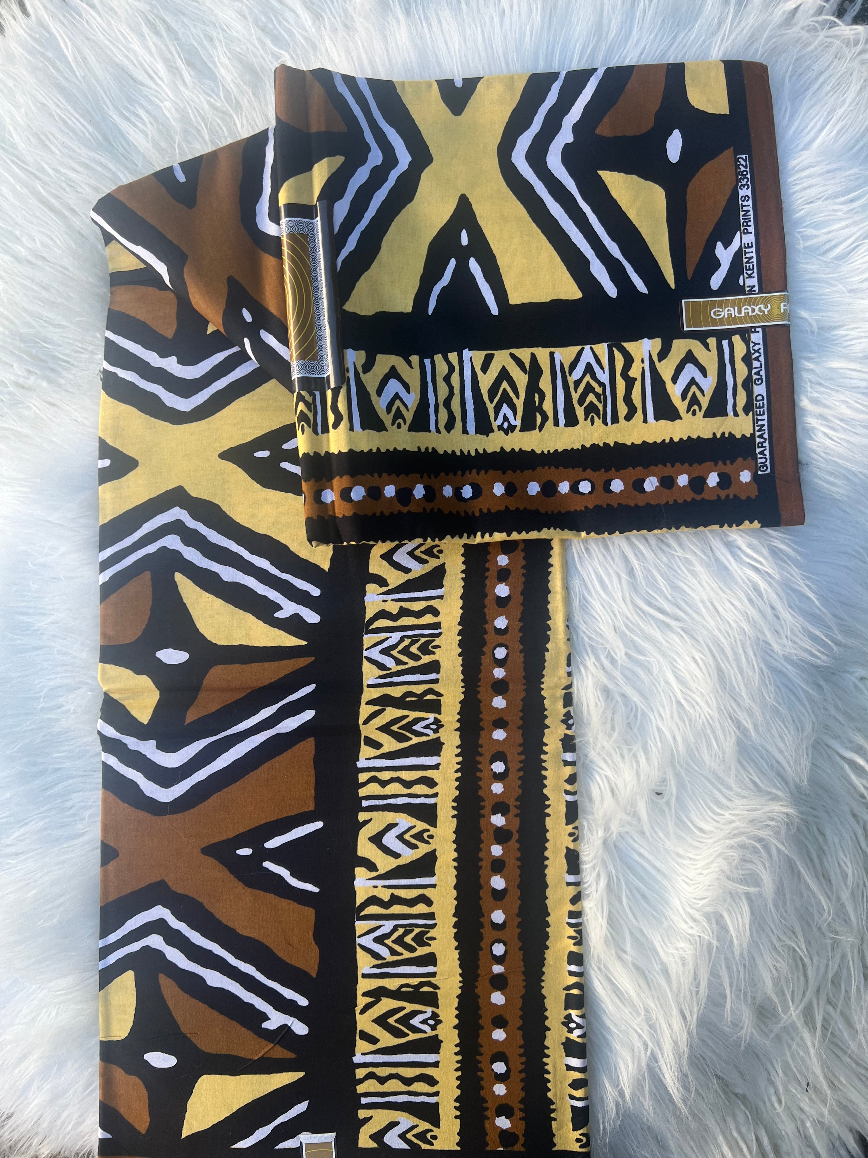 African Print Fabric, Bogolan Tribal Mudcloth Design, Multi-Pattern Fabrics sell  by Yards Authentic Ankara, Perfect for Clothing Home Decor