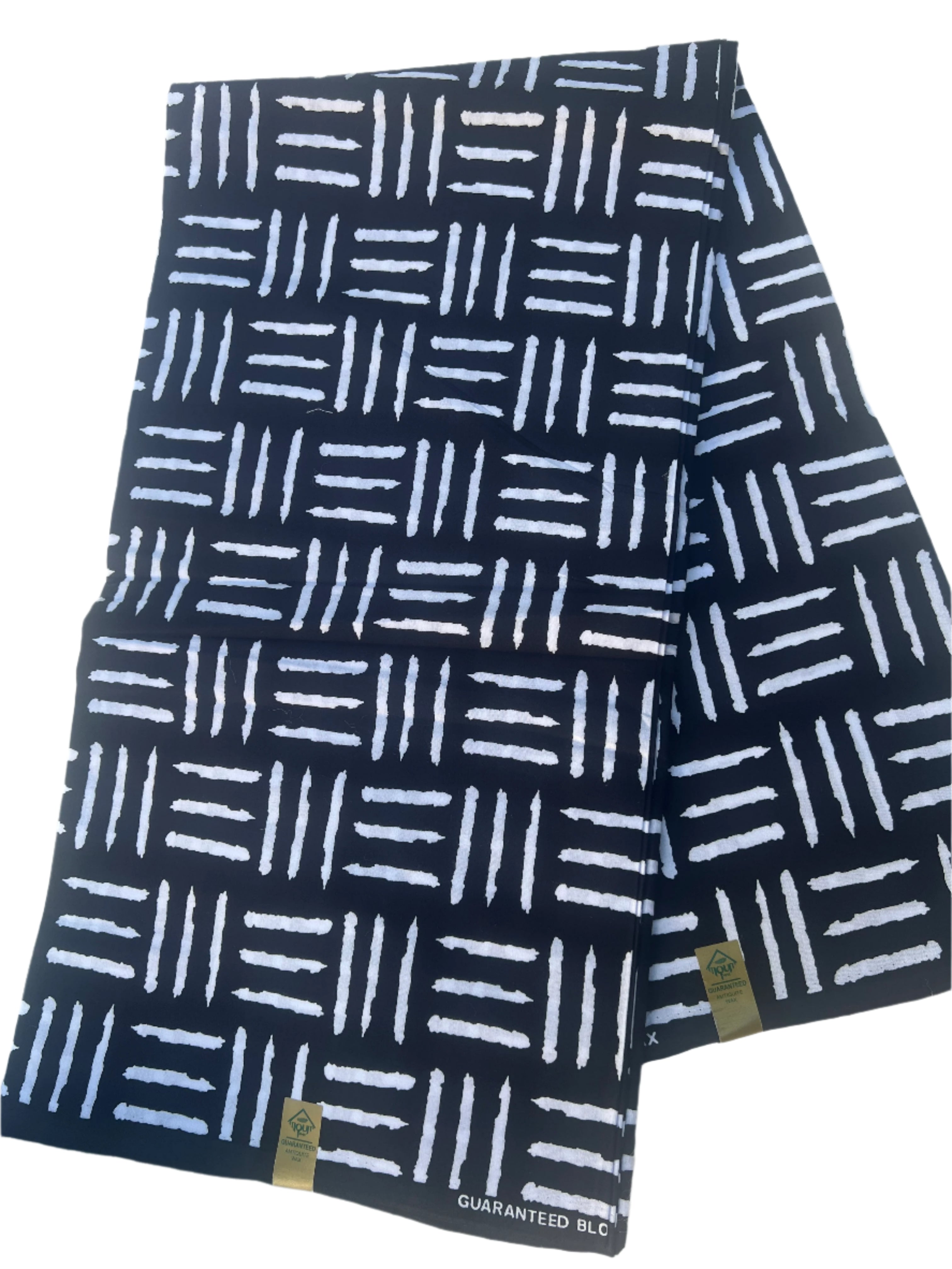Black and White African Mudcloth Stripe Cotton Fabric by the Yard - Tribal African Mud Cloth Print, Boho Decor, Upholstery, Crafting, Sewing
