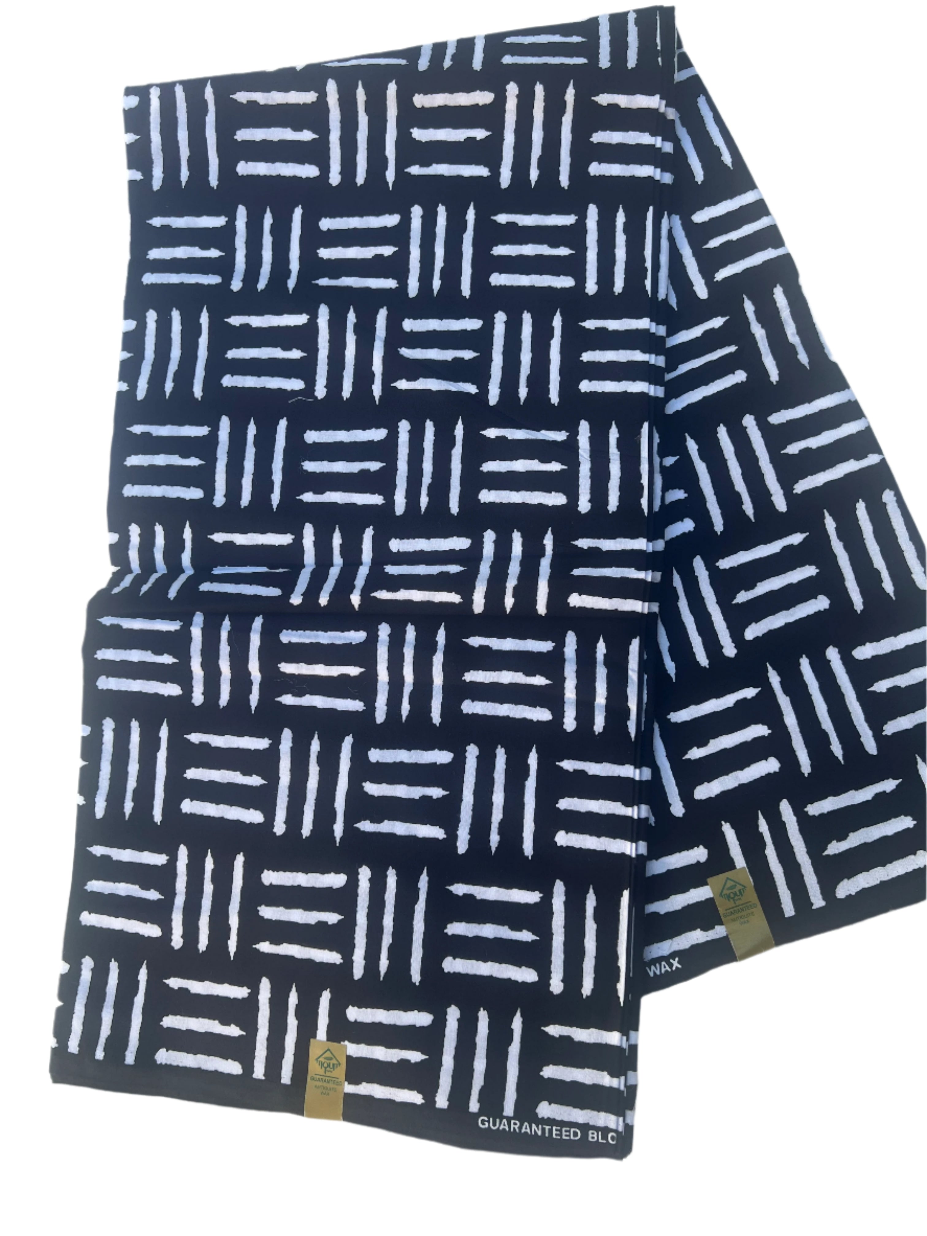 Black and White African Mudcloth Stripe Cotton Fabric by the Yard - Tribal African Mud Cloth Print, Boho Decor, Upholstery, Crafting, Sewing