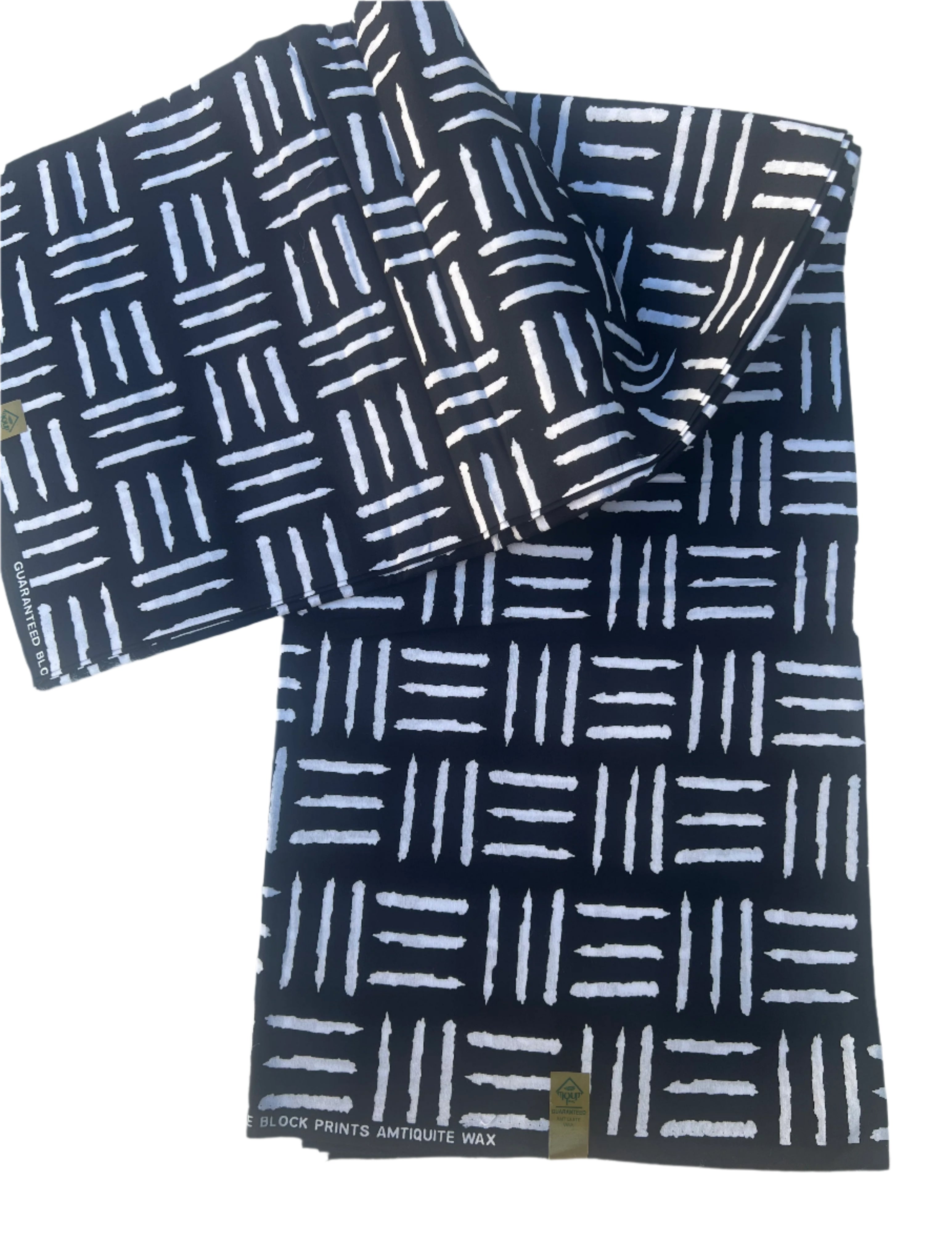 Black and White African Mudcloth Stripe Cotton Fabric by the Yard - Tribal African Mud Cloth Print, Boho Decor, Upholstery, Crafting, Sewing