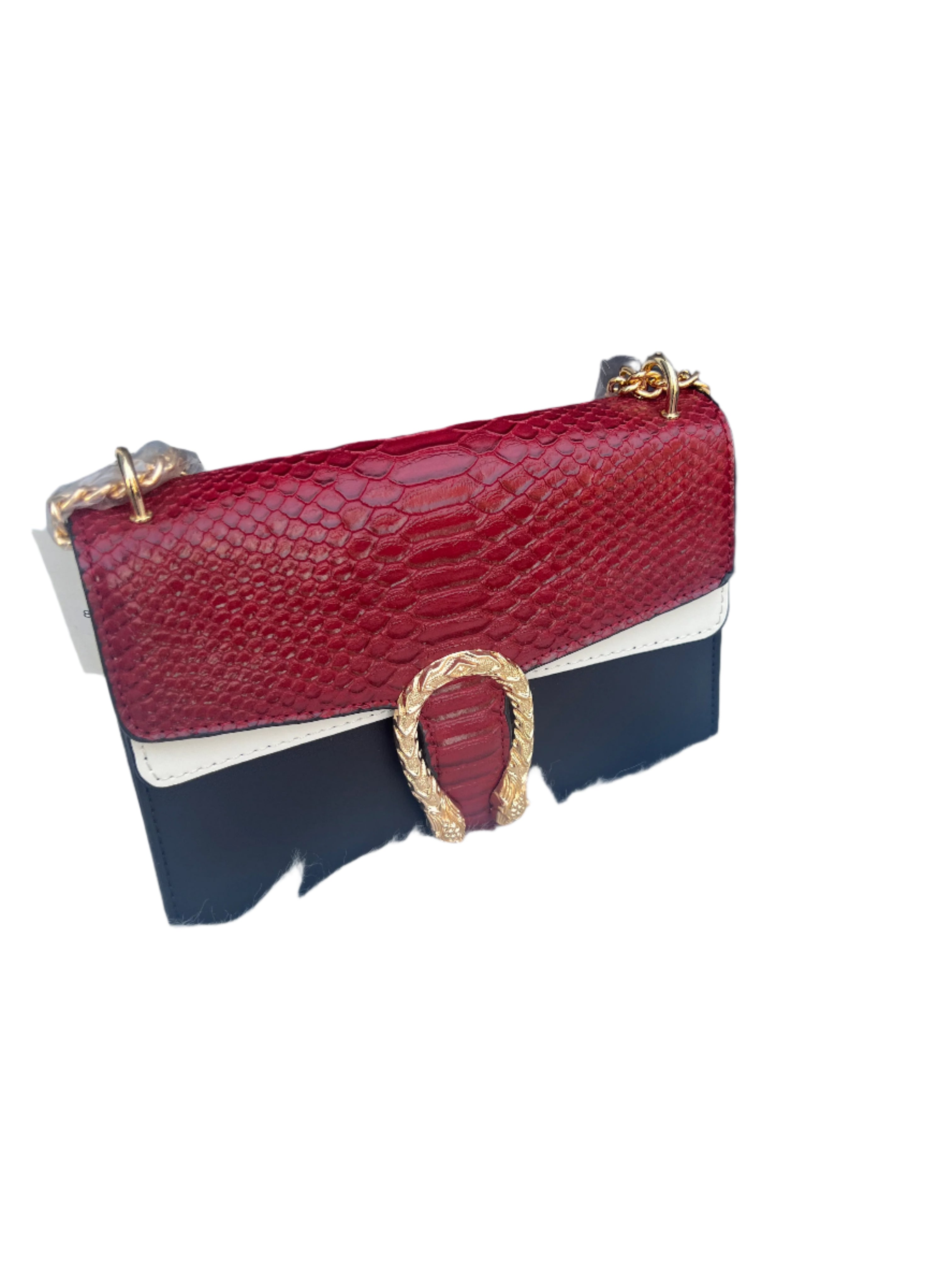 Leopard Shiny Croc Flap Women’s Shoulder Bag with Luxury Chain, Elegant Crocodile Pattern Purse, Trendy Designer Handbag, Faux Leather Bag