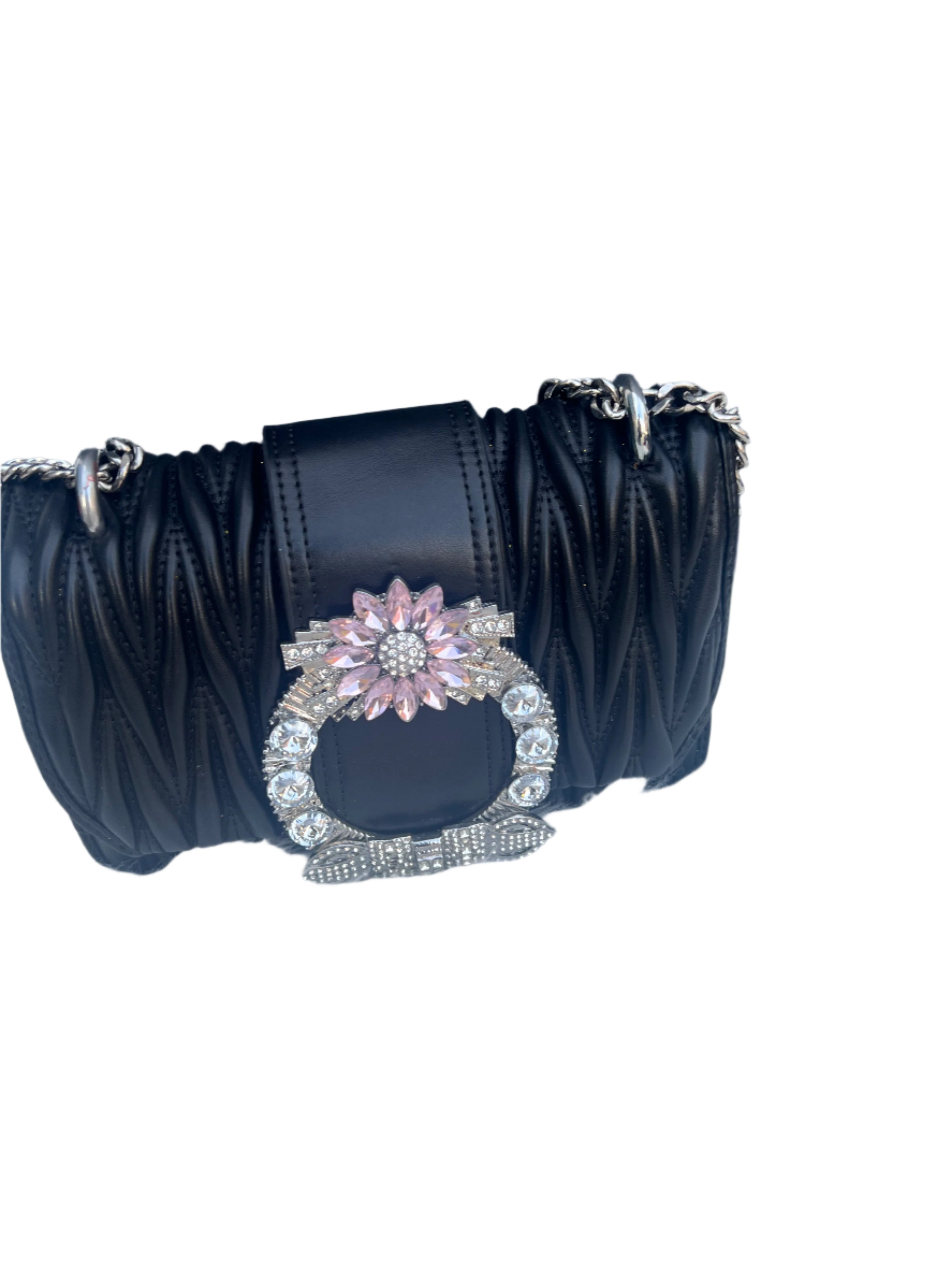 Rhinestone Diamond Plaid Chain Bag, Square Leather Handbag for Women, Shiny Shoulder Messenger Bag, Elegant Sparkly Purse for Parties Events