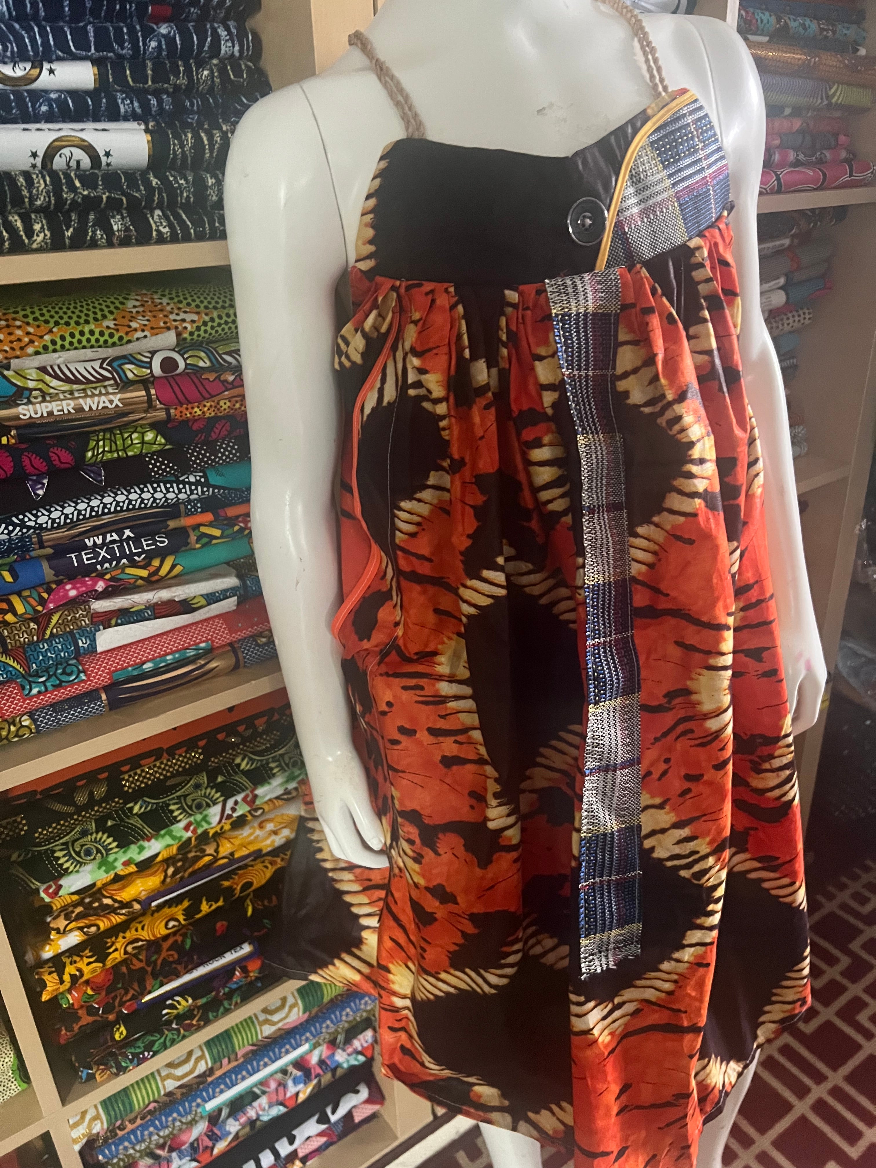 mini Kaba for child. Ankara fabric , African clothes