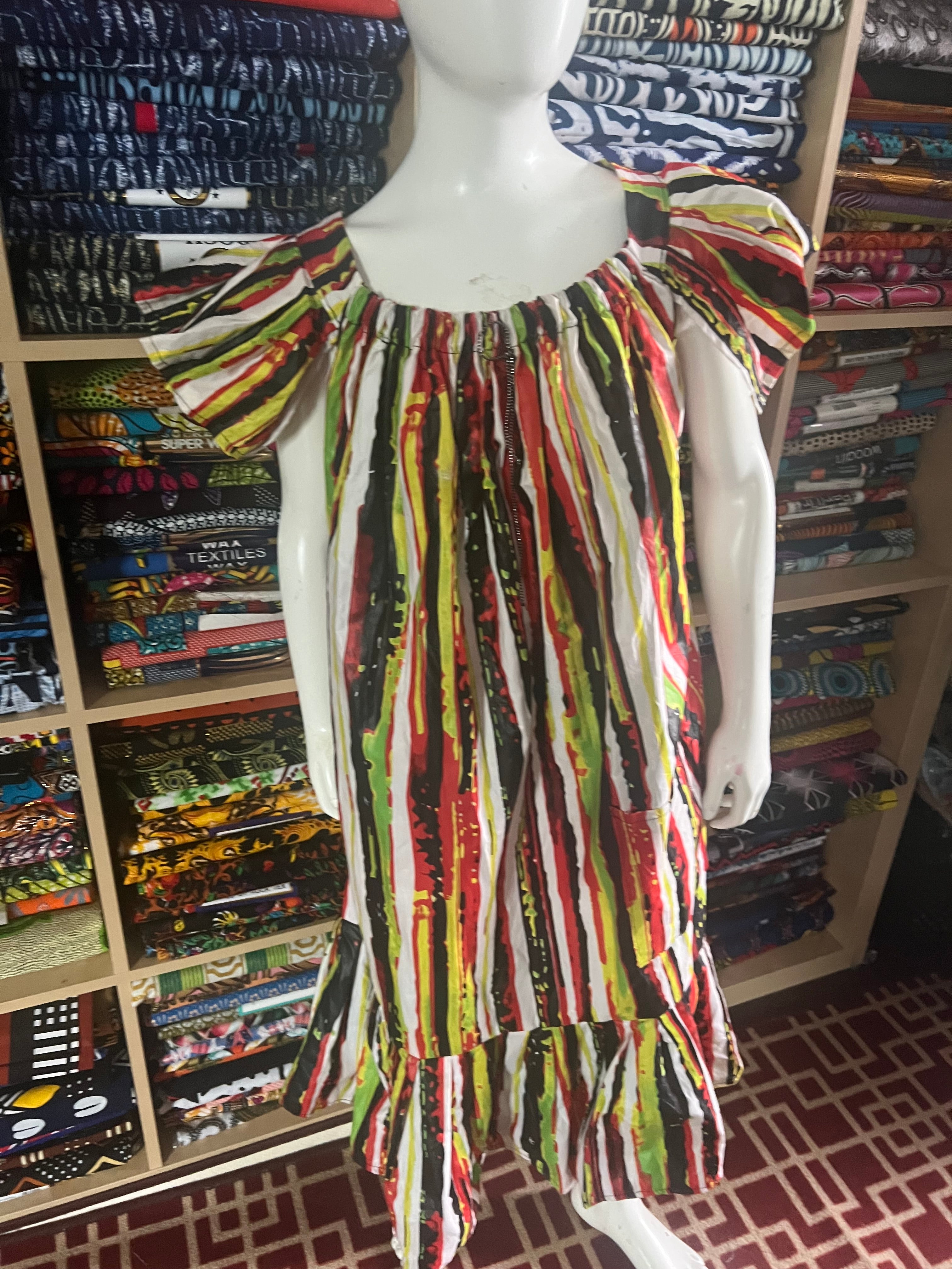 mini Kaba for child. Ankara fabric , African clothes