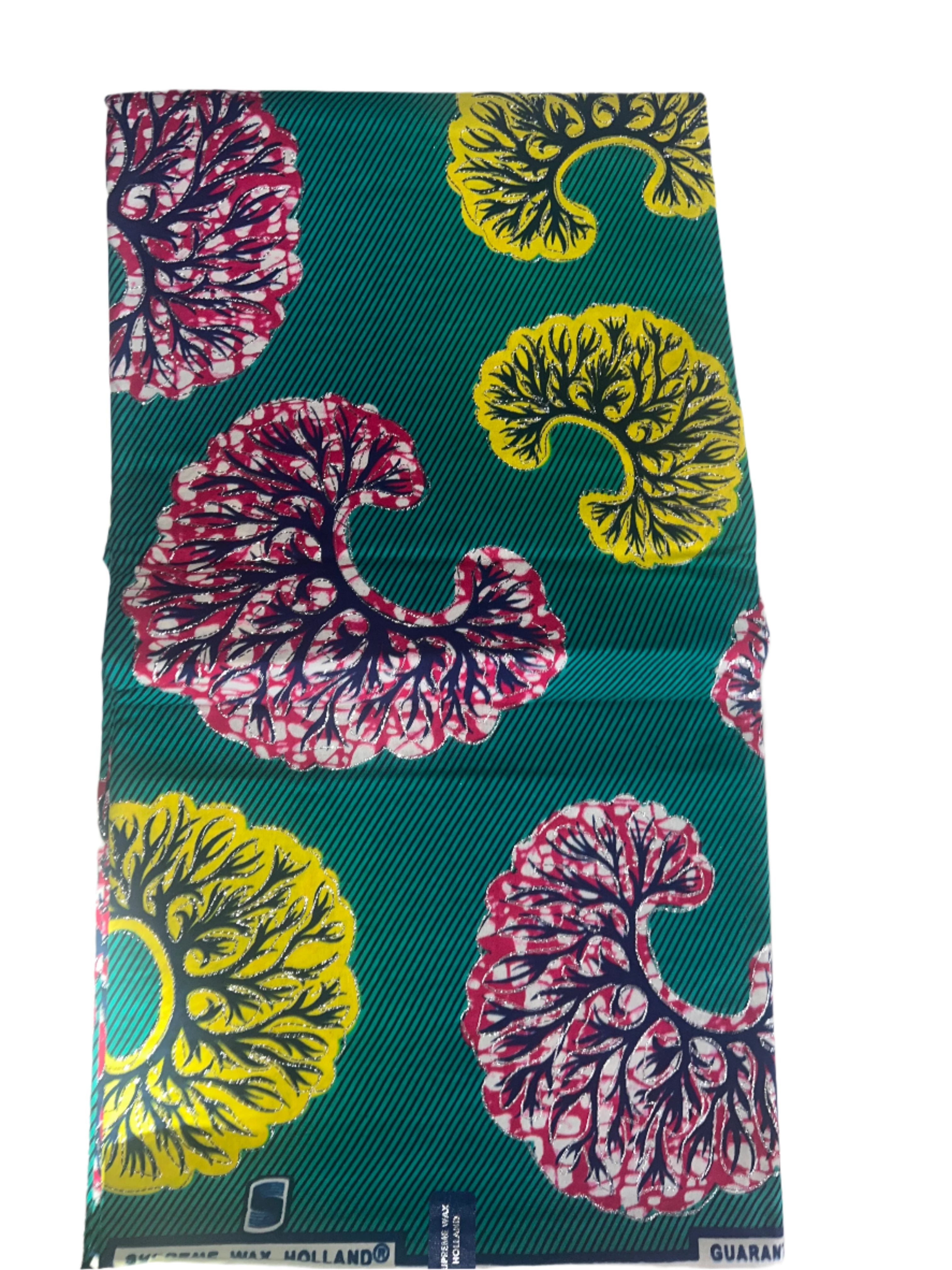 Ankara Print Patterned African Fabric 100% Cotton Africa Wrapper Cloth Sewing For Wedding Dress 6yards Lace Fabrics sale by yard