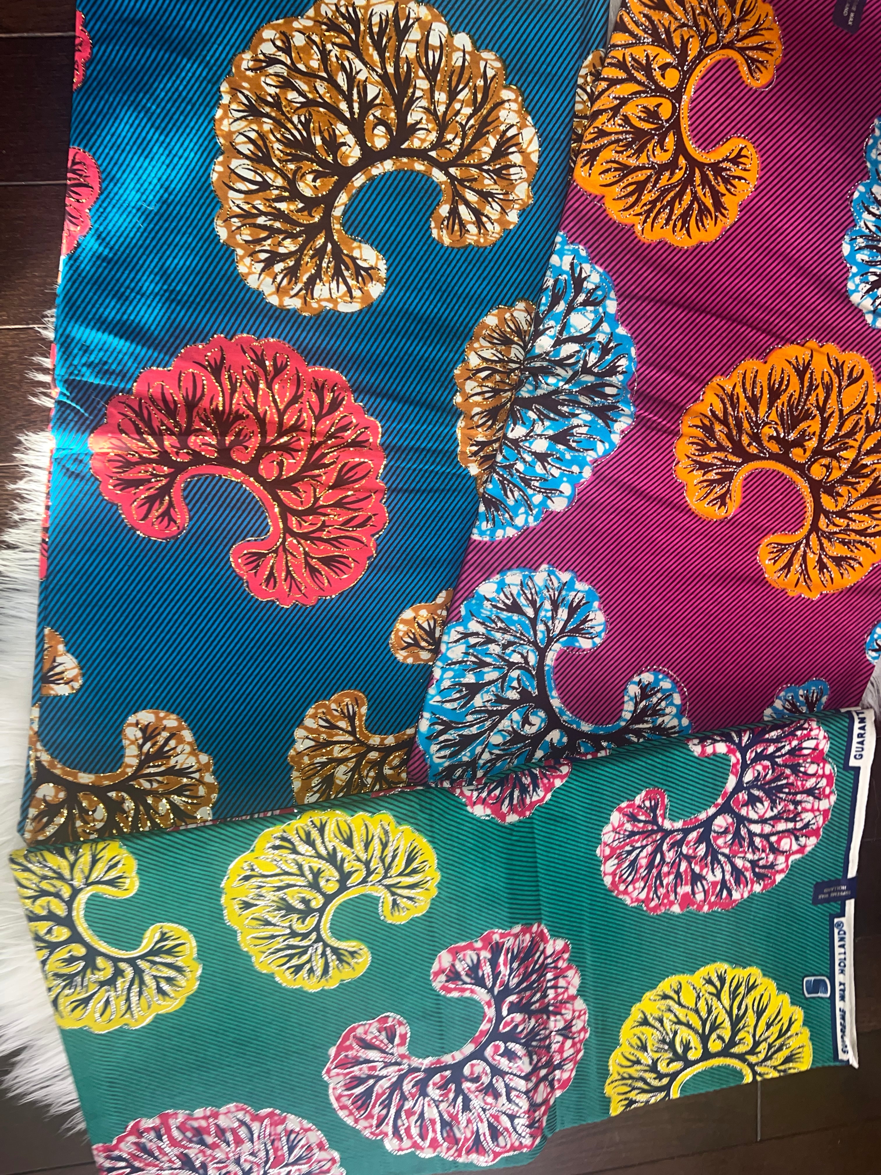 Ankara Print Patterned African Fabric 100% Cotton Africa Wrapper Cloth Sewing For Wedding Dress 6yards Lace Fabrics sale by yard