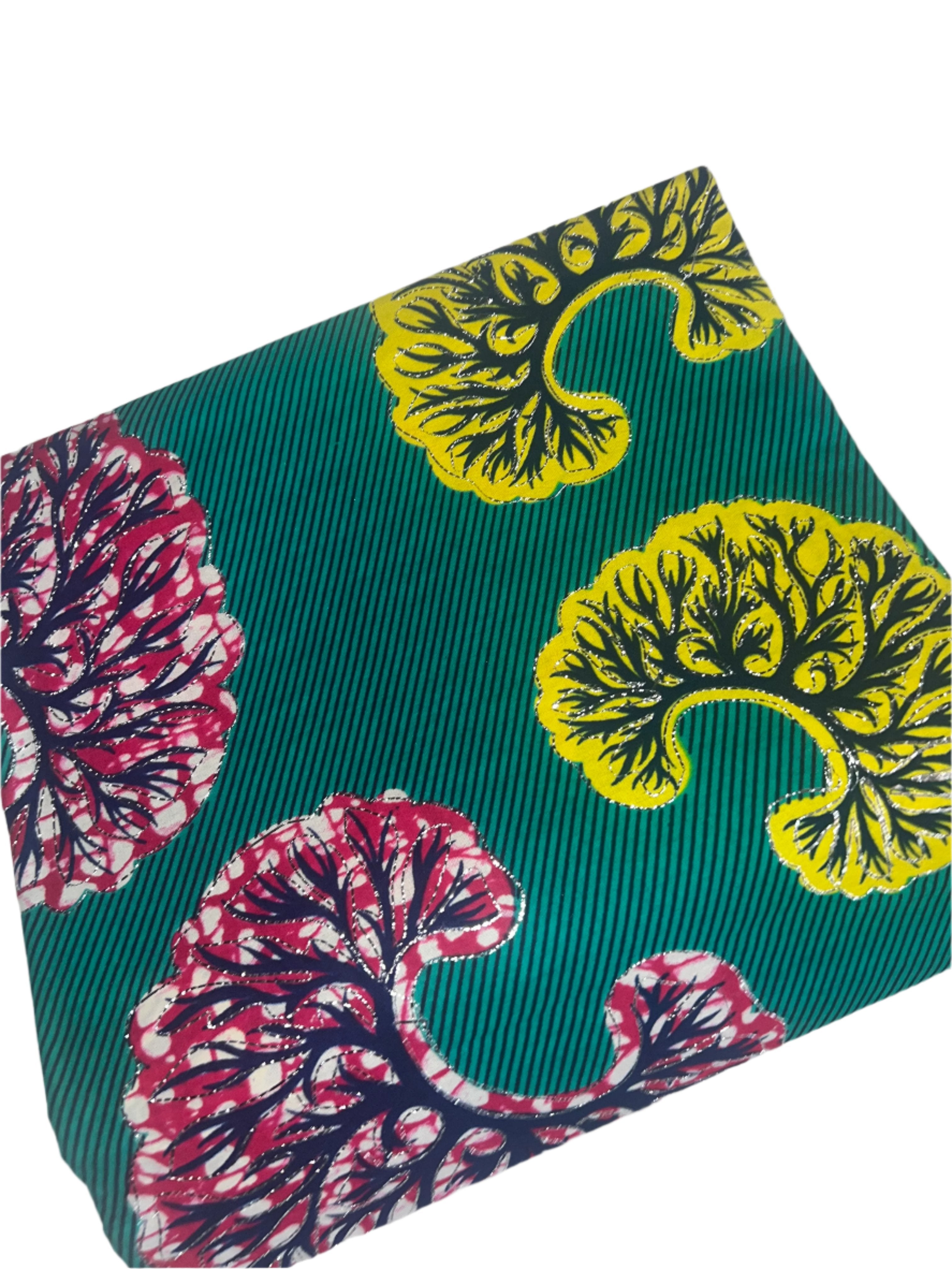 Ankara Print Patterned African Fabric 100% Cotton Africa Wrapper Cloth Sewing For Wedding Dress 6yards Lace Fabrics sale by yard