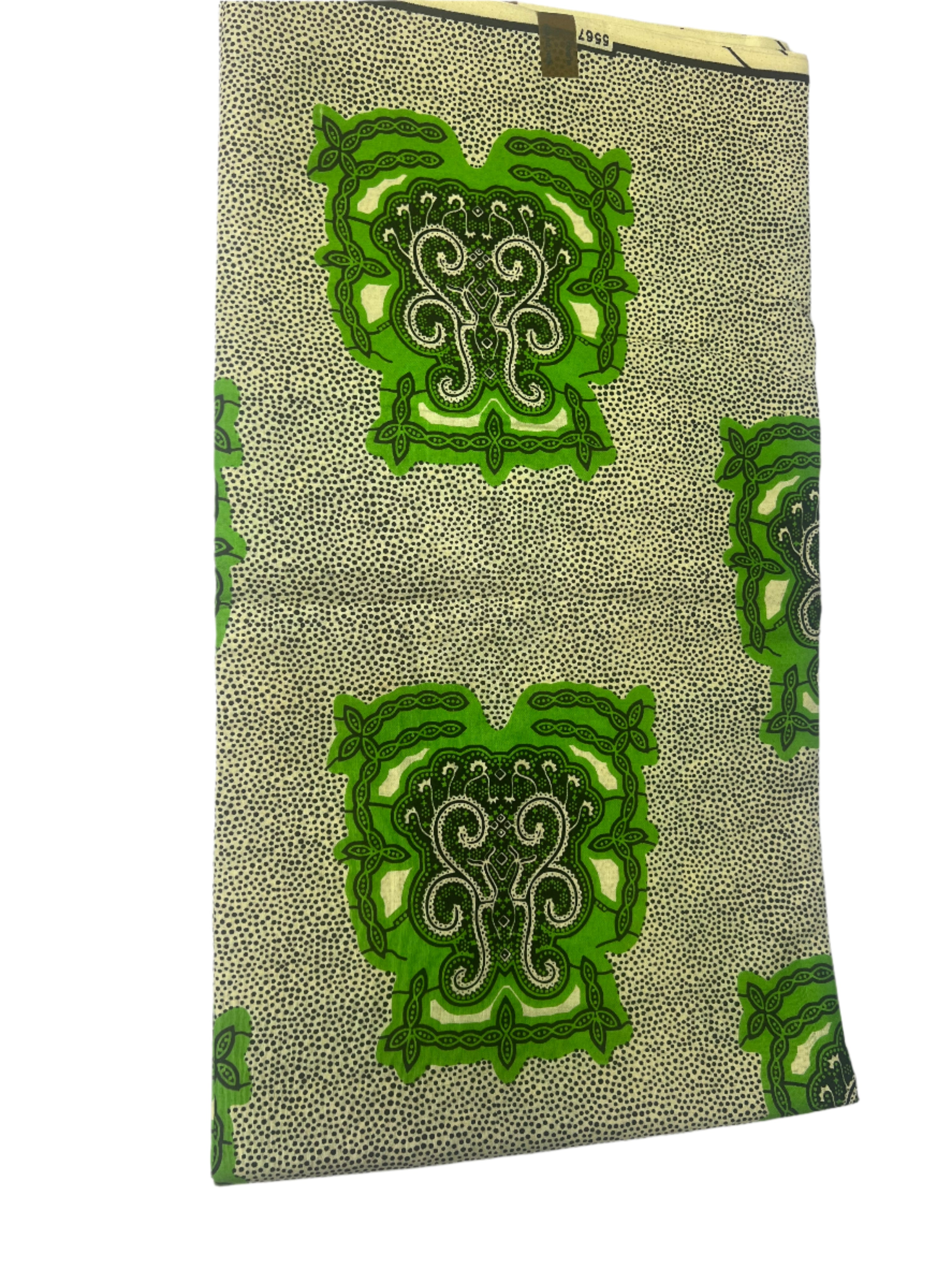 100% Cotton African Ankara Print Fabric Wax green Vibrant Patterned, Traditional Ankara African Fabric for Sewing **ITEM SOLD by YARD**