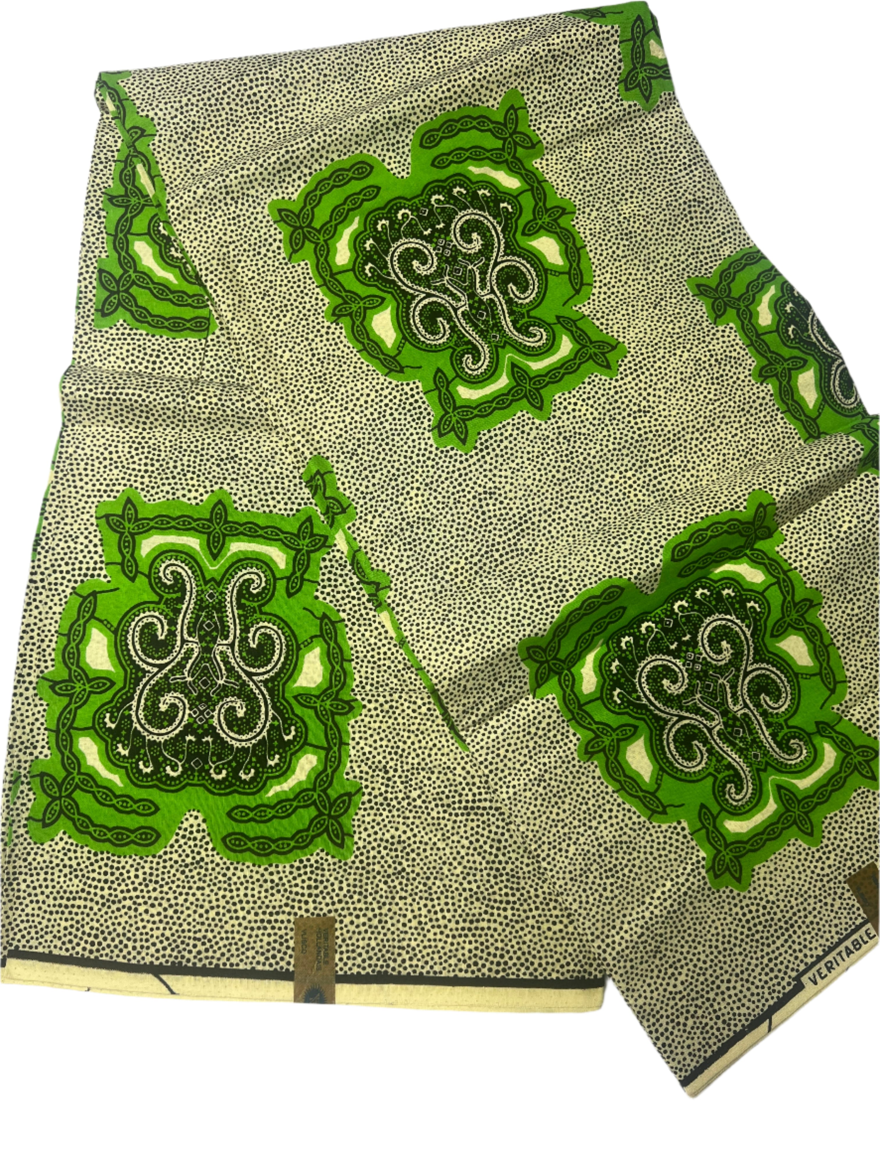 100% Cotton African Ankara Print Fabric Wax green Vibrant Patterned, Traditional Ankara African Fabric for Sewing **ITEM SOLD by YARD**