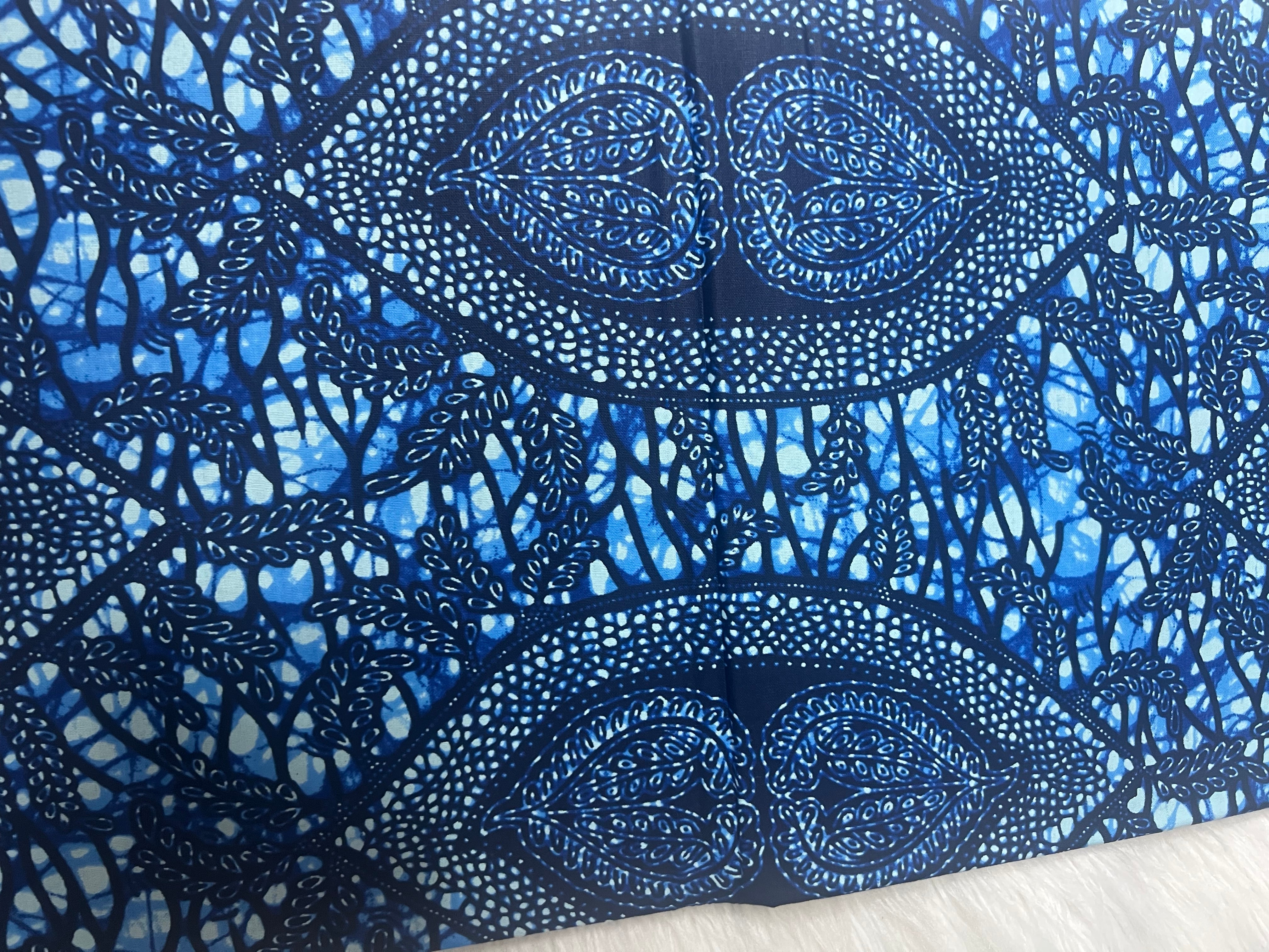 Supreme Super Wax 100% Cotton African Fabric 6 Yard Ankara Fabric Print Fabric Dashiki Long Skirts **ITEM SOLD by YARD**