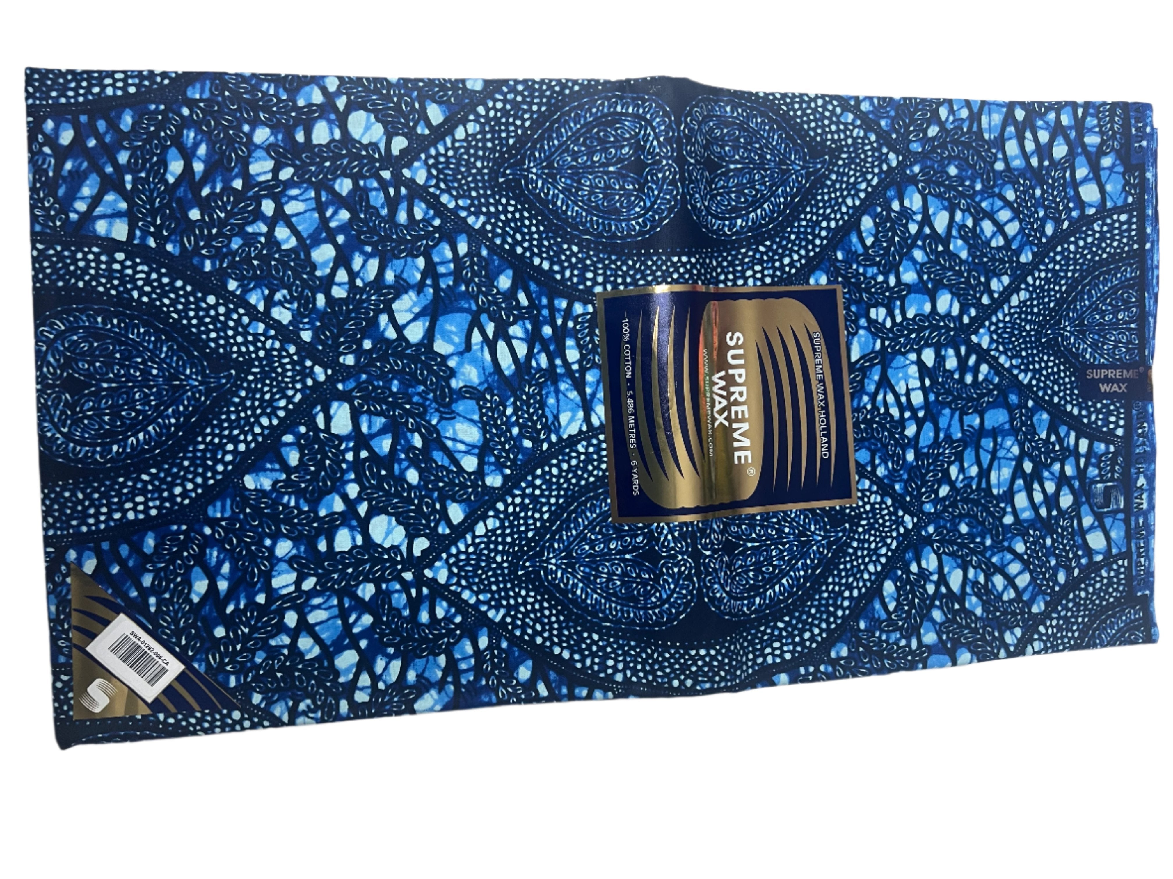 Supreme Super Wax 100% Cotton African Fabric 6 Yard Ankara Fabric Print Fabric Dashiki Long Skirts **ITEM SOLD by YARD**