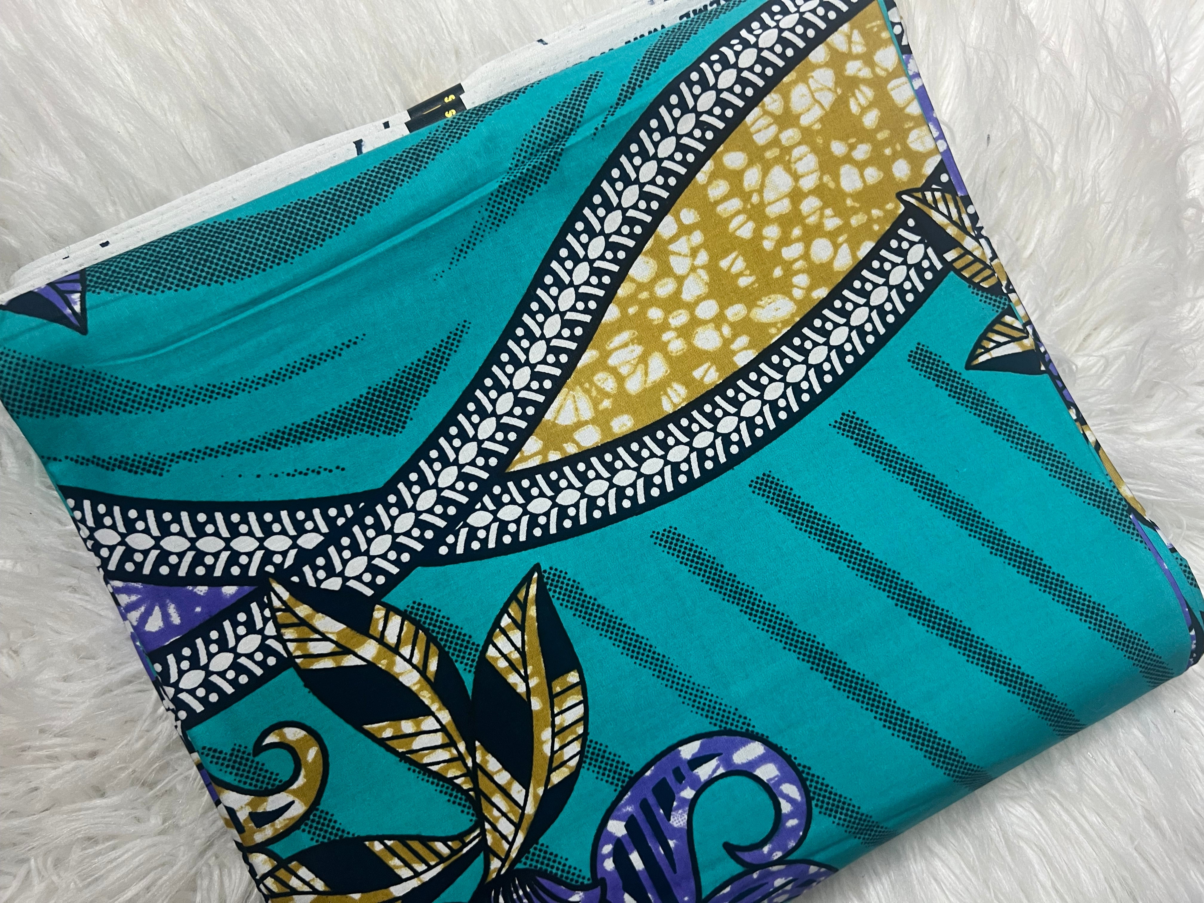 Supreme Super wax 100% Cotton African Ankara Print African fabric / African textiles/ African prints/ Clothing **ITEM SOLD by YARD**