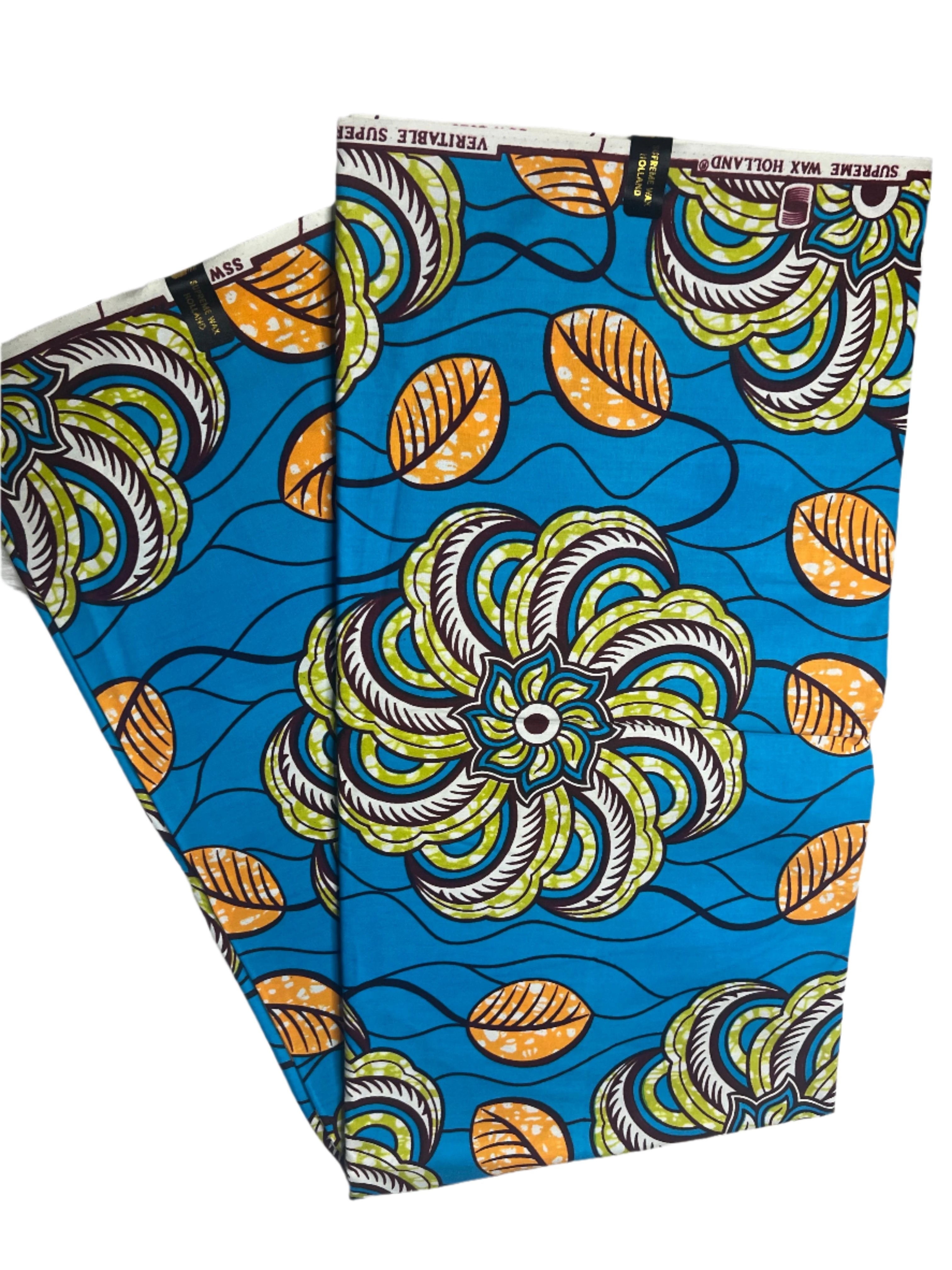 African Ankara Real Wax Fabric 2024 New High Quality Ankara Wax Pagne Nigeria Women Style Dress **ITEM SOLD by YARD**