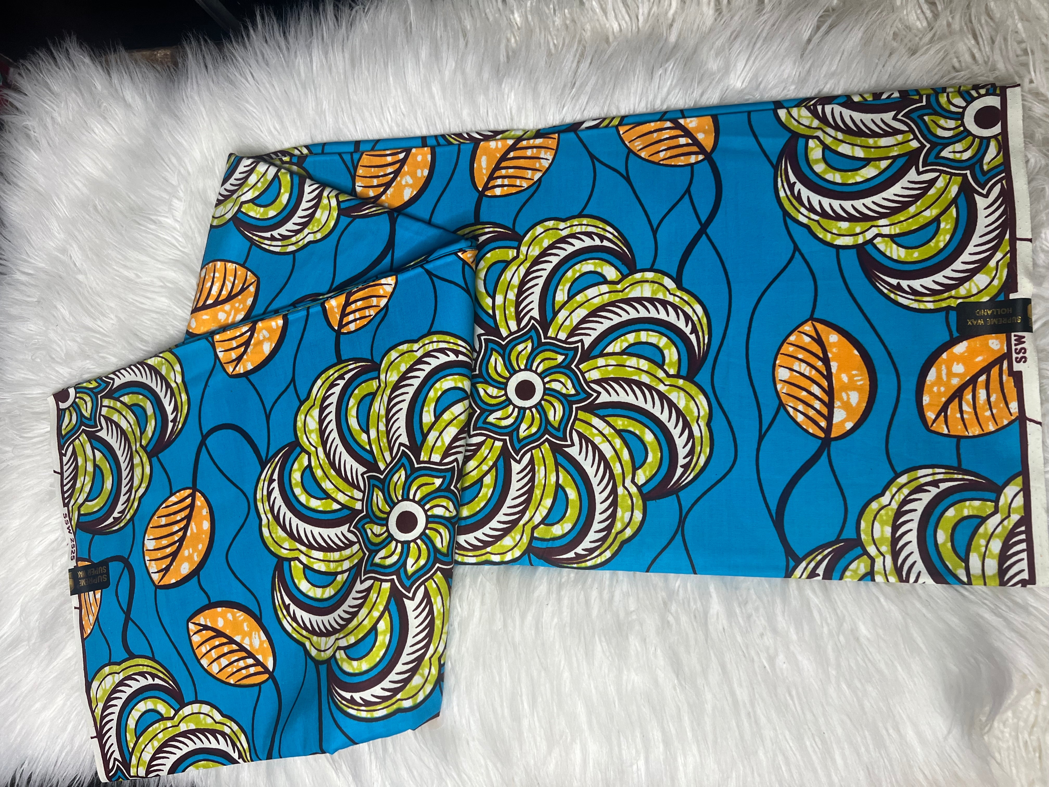 African Ankara Real Wax Fabric 2024 New High Quality Ankara Wax Pagne Nigeria Women Style Dress **ITEM SOLD by YARD**