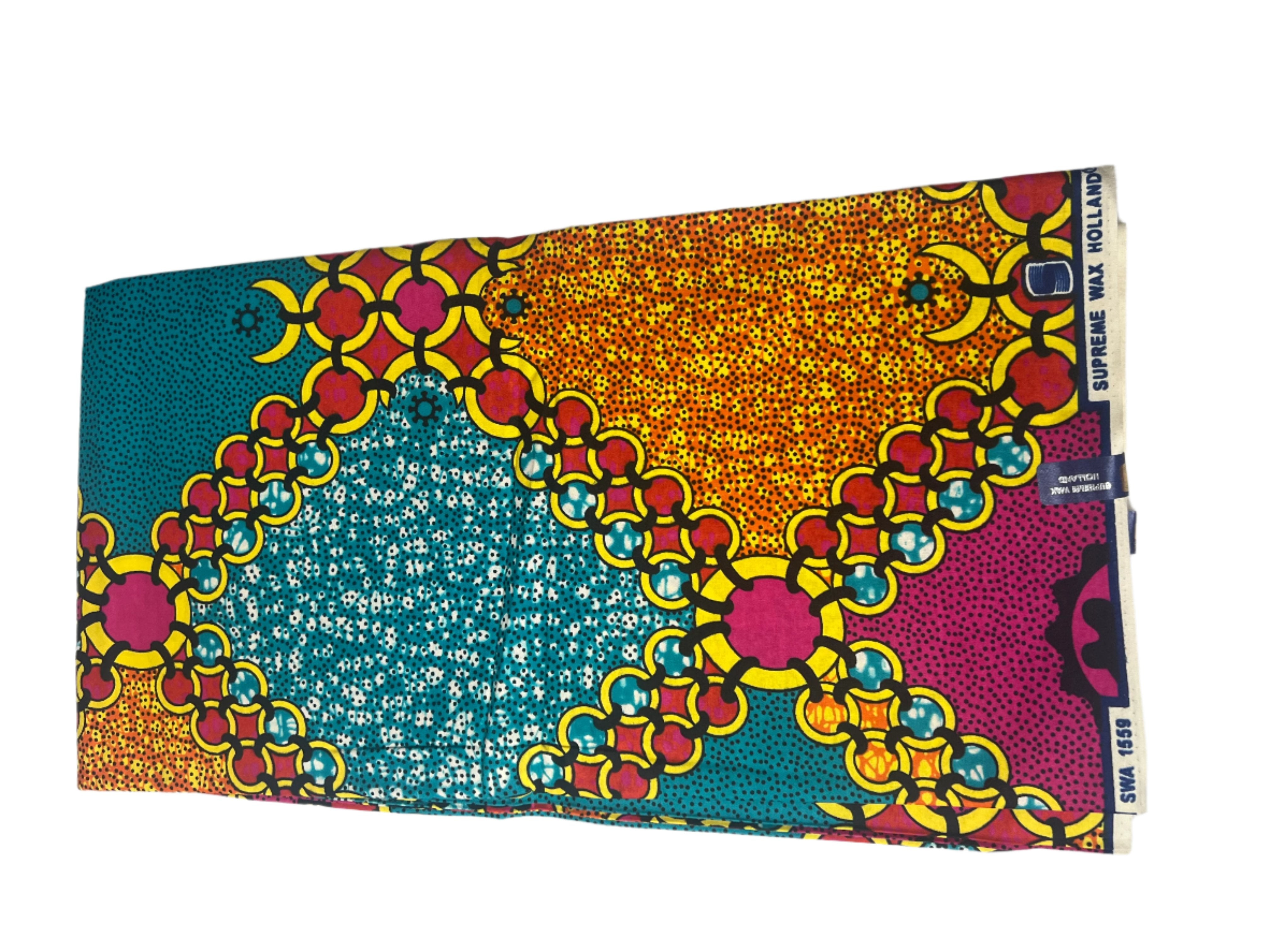 100% Cotton African Ankara Print Fabric sell by the Yard Dutch 6 yards Ankara African fabric For African clothing **ITEM SOLD by YARD**