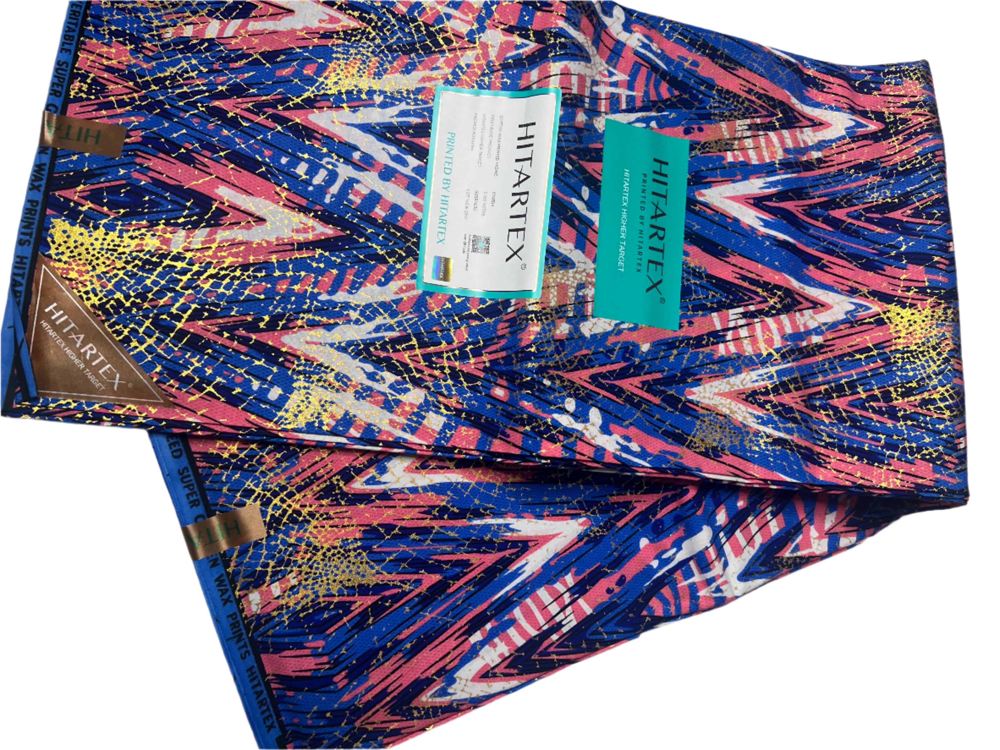 100% Cotton African Hitartex Ankara Print Fabric Wax motif kente Multicolor,  Ankara African Fabric for Sewing**ITEM SOLD by YARD**