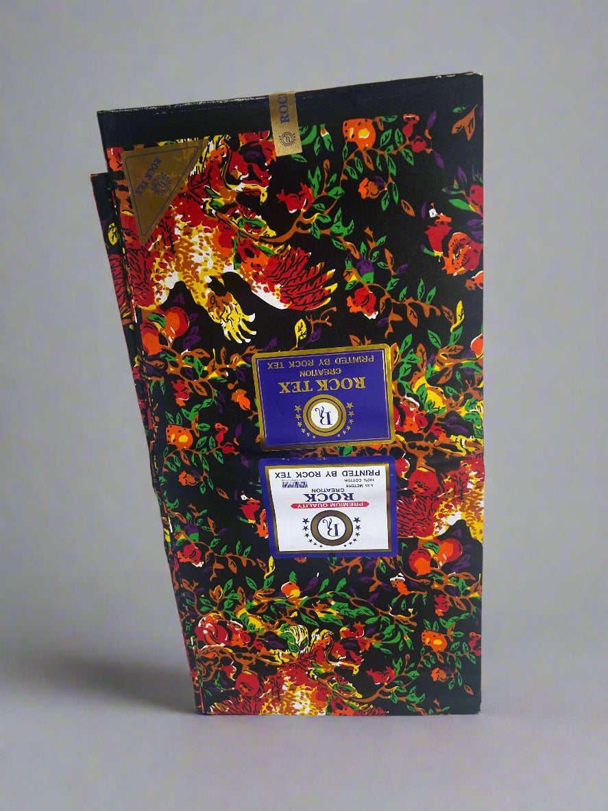 100% Cotton African Ankara Print Fabric Multicolored flower Wax Vibrant Patterned, Ankara African Fabric for Sewing **ITEM SOLD by YARD**