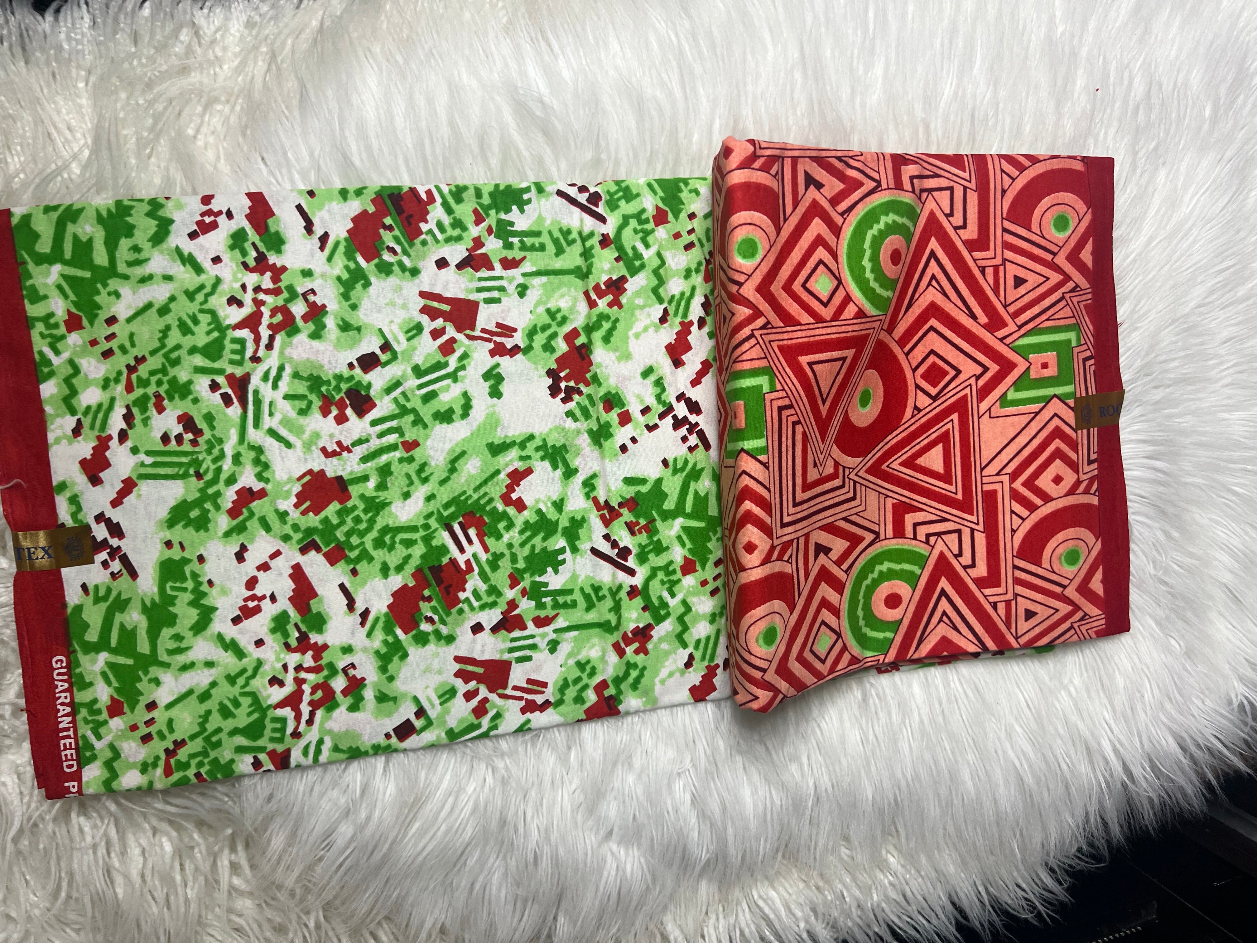 Supreme Super Wax 100% Cotton African Fabric 6 Yard Ankara Fabric Print Fabric Dashiki **ITEM SOLD by YARD**