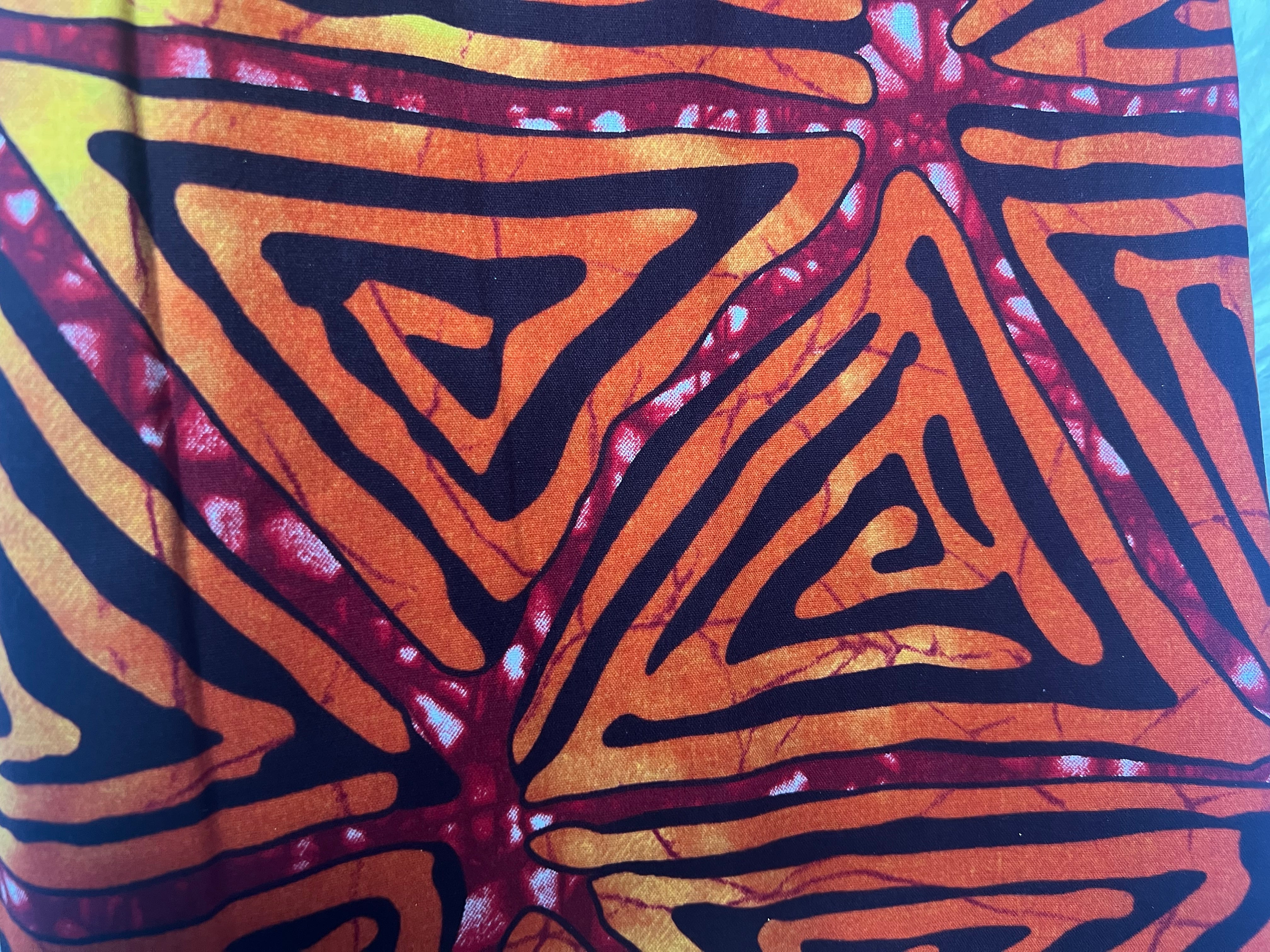 100% Cotton African Ankara Print Fabric Wax Vibrant Patterned Textile, 1Yards Cotton Ankara Fabric/Multicolored fabric**ITEM SOLD by YARD**