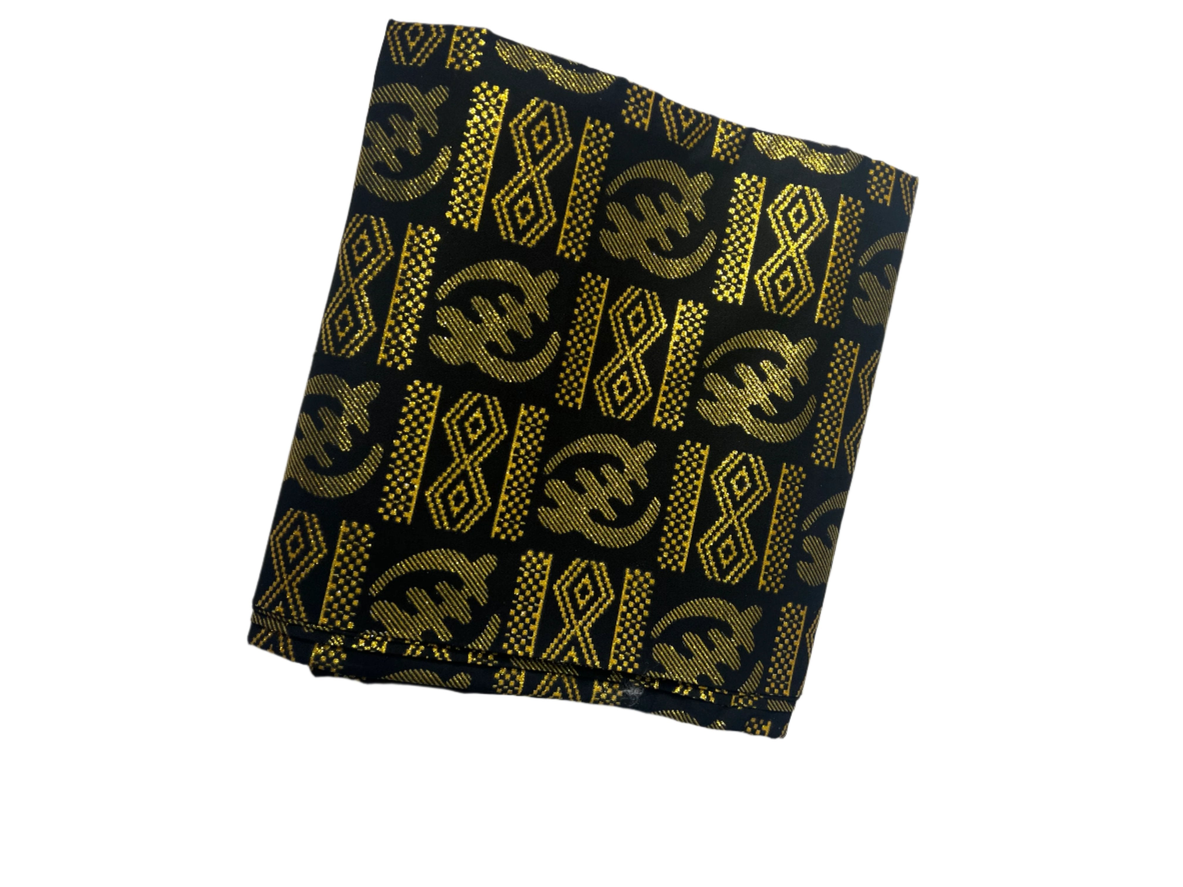 100% Cotton  Ankara gold Print Fabric sell by the Yard,