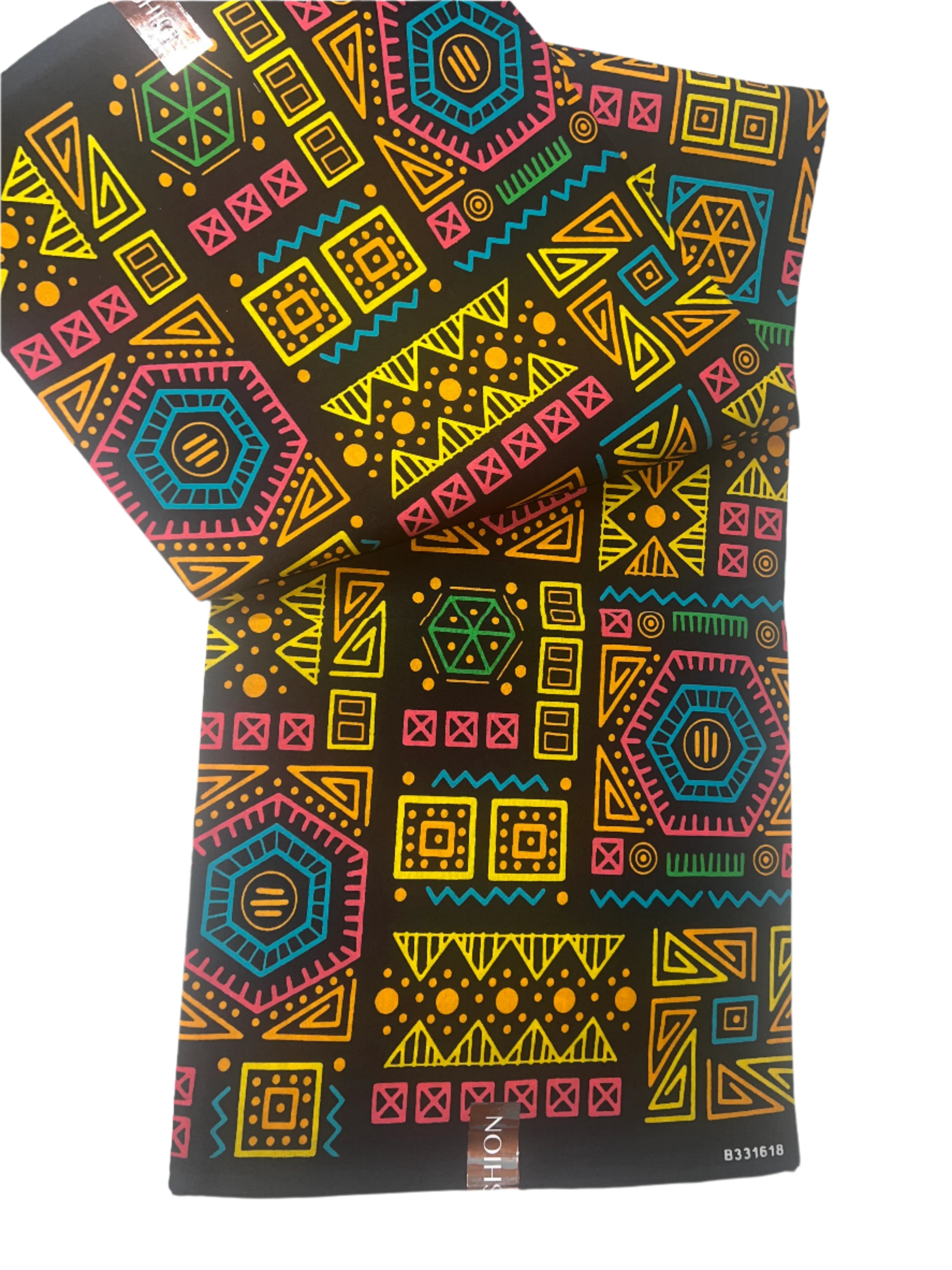 100% Cotton African Ankara Print Fabric, Multicolor Tribal African Print Fabric, Traditional Ankara African Fabric **ITEM SOLD by YARD**