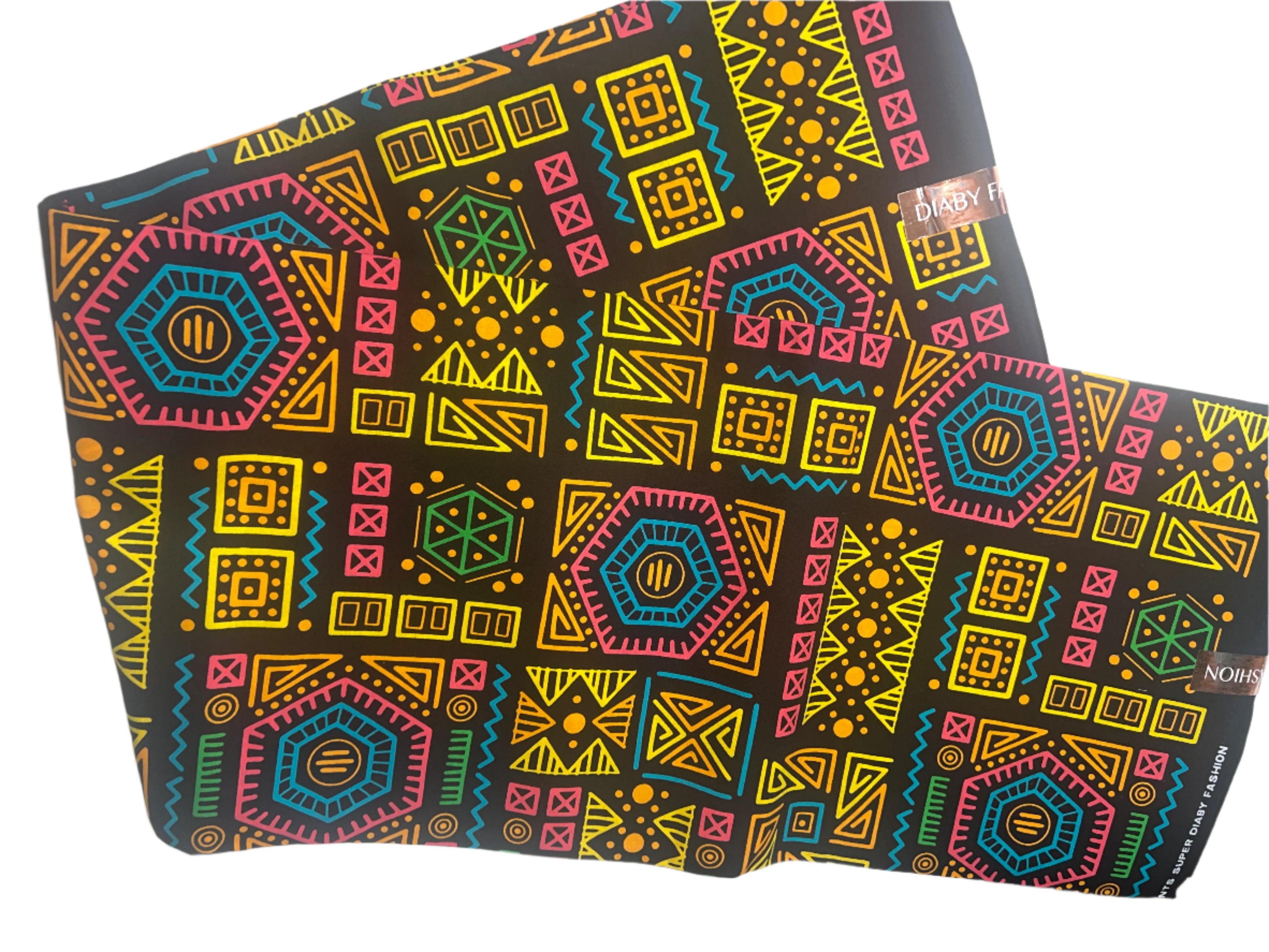 100% Cotton African Ankara Print Fabric, Multicolor Tribal African Print Fabric, Traditional Ankara African Fabric **ITEM SOLD by YARD**