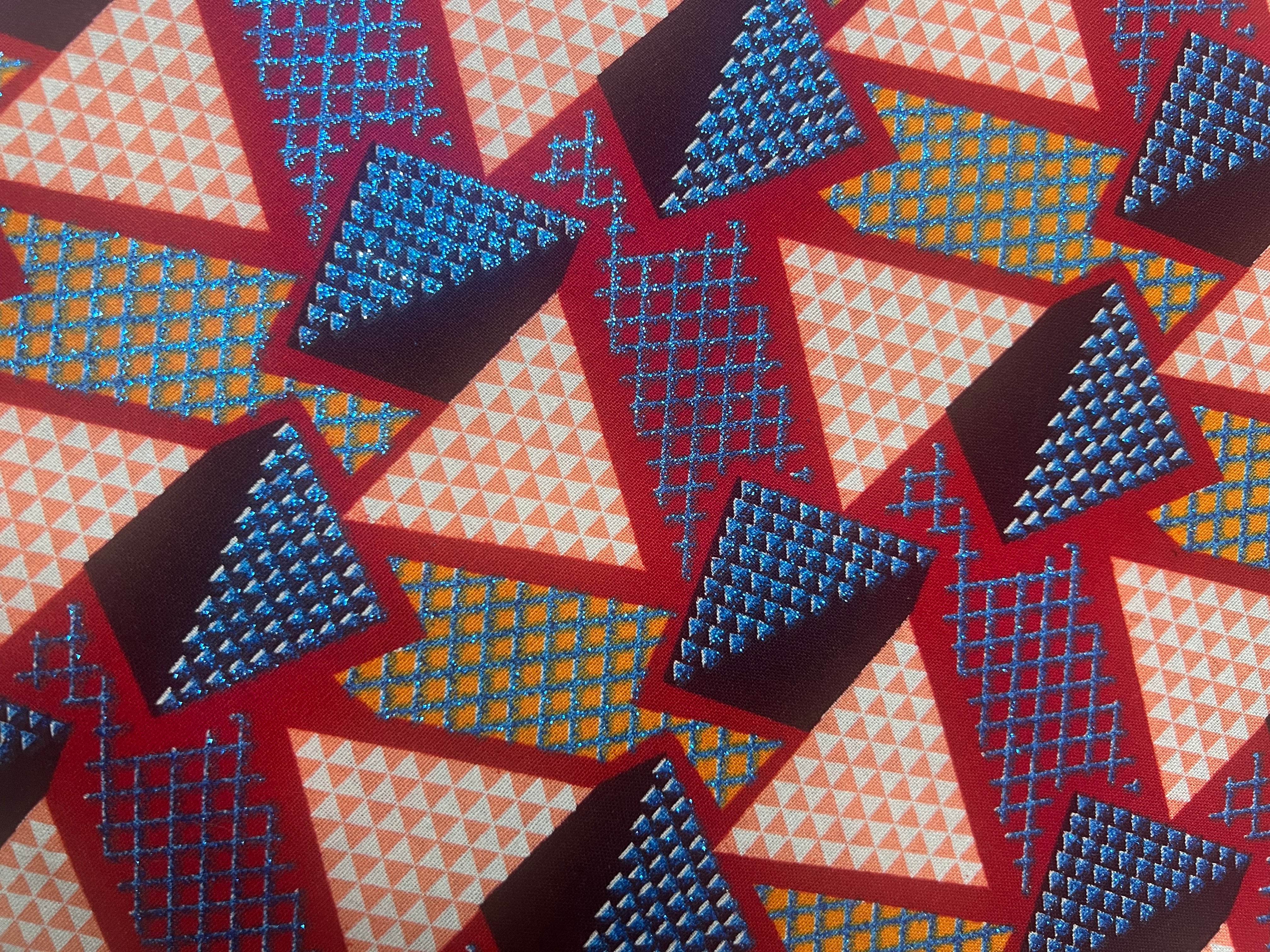 100% Cotton African Ankara Print Fabric with Vibrant Patterned Textile, Traditional Ankara African Fabric for Sewing **ITEM SOLD by YARD**