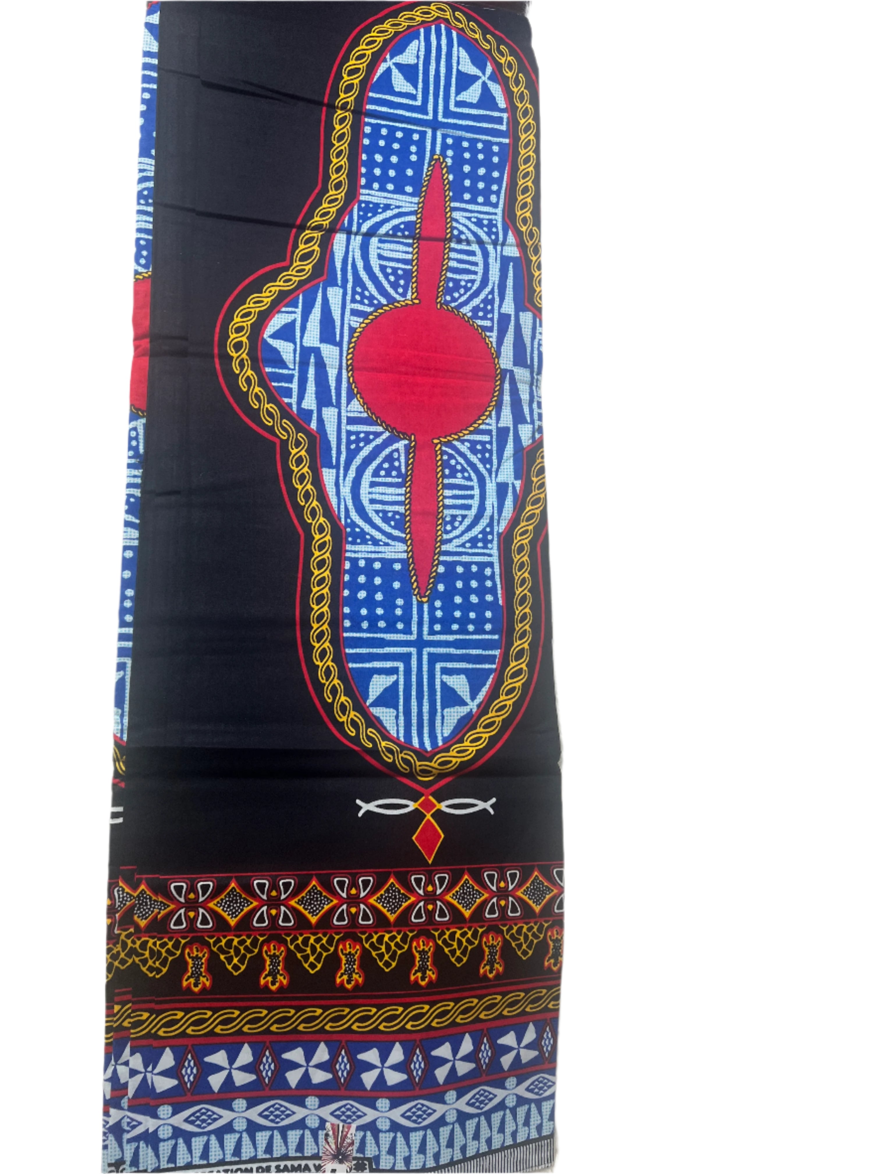 100% Cotton Cameroon Atoghu/Ndop African Ankara Print Fabric, Traditional Ankara African Fabric for Sewing **ITEM SOLD by YARD**