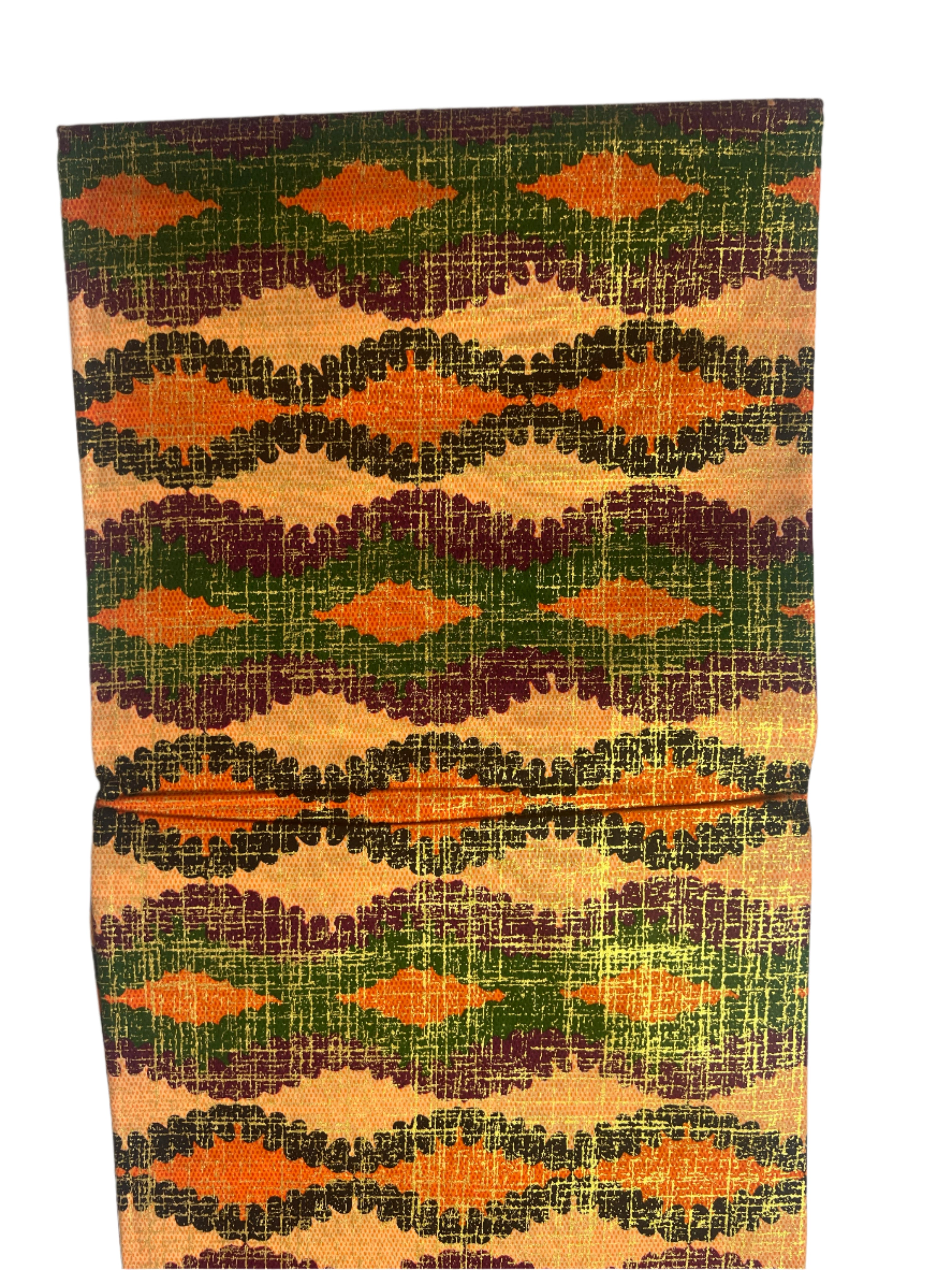100% Cotton African Hitartex Ankara Print Fabric Wax motif kente gold, Traditional Ankara African Fabric for Sewing **ITEM SOLD by YARD**
