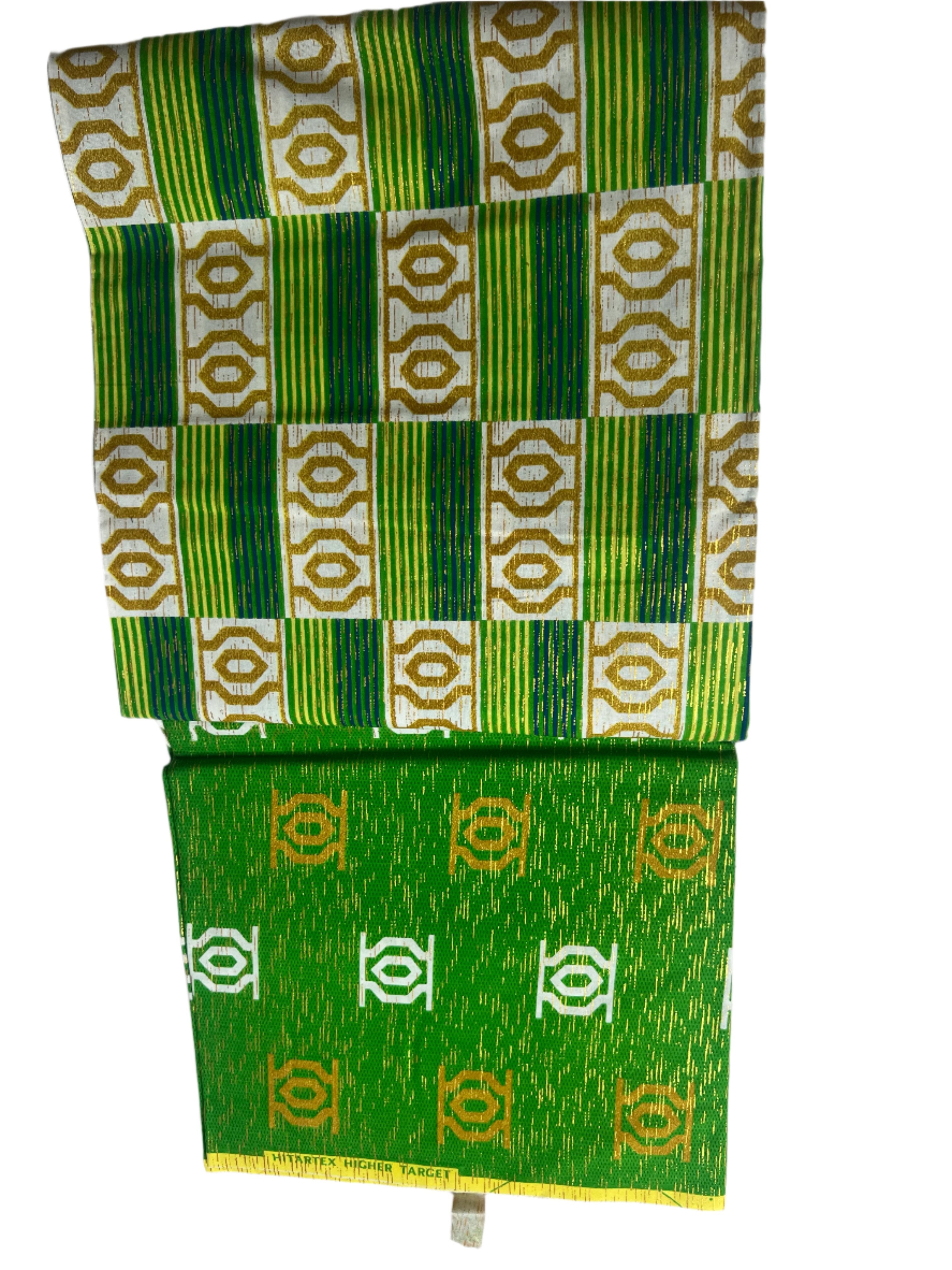 100% Cotton African Ankara Print Fabric Gold glitter Fabric for Sewing **ITEM SOLD by YARD**