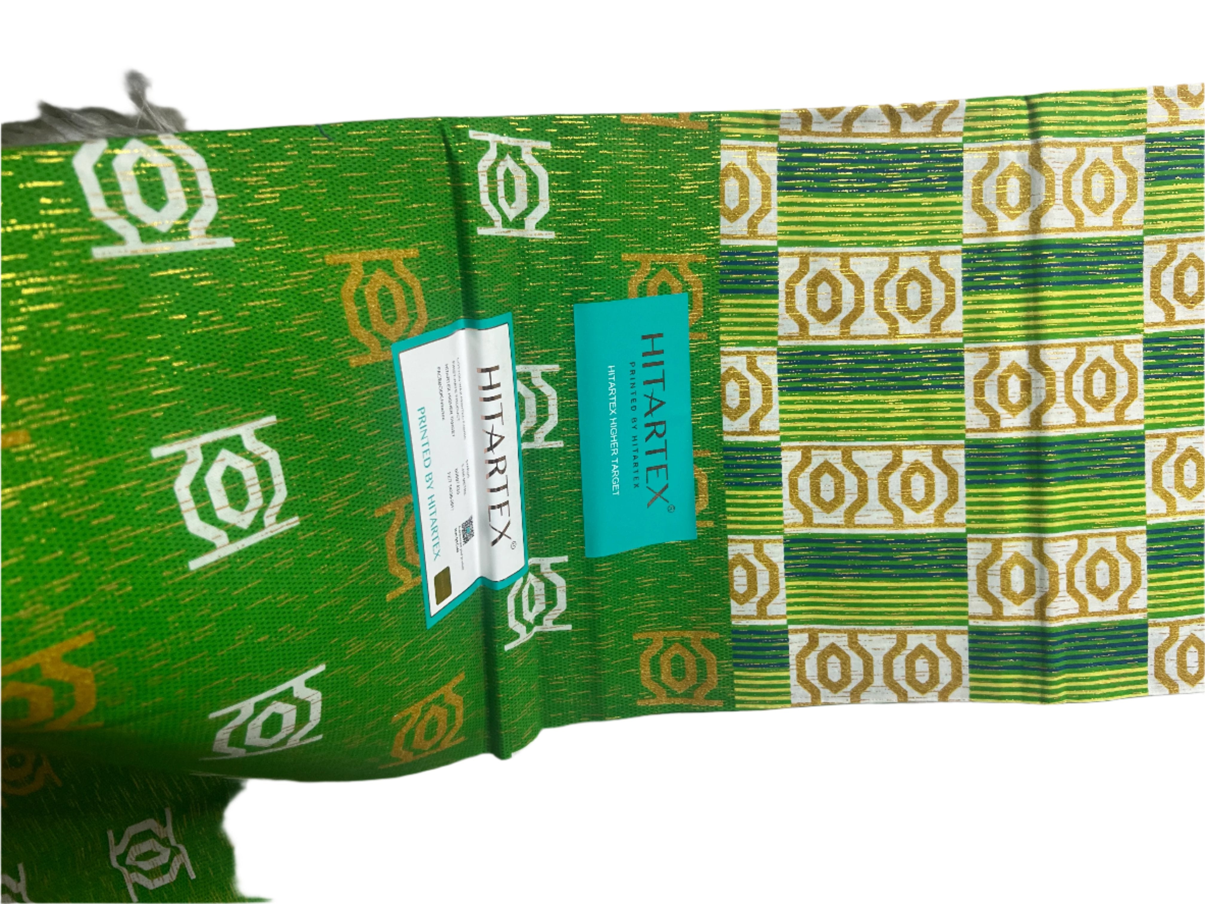 100% Cotton African Ankara Print Fabric Gold glitter Fabric for Sewing **ITEM SOLD by YARD**