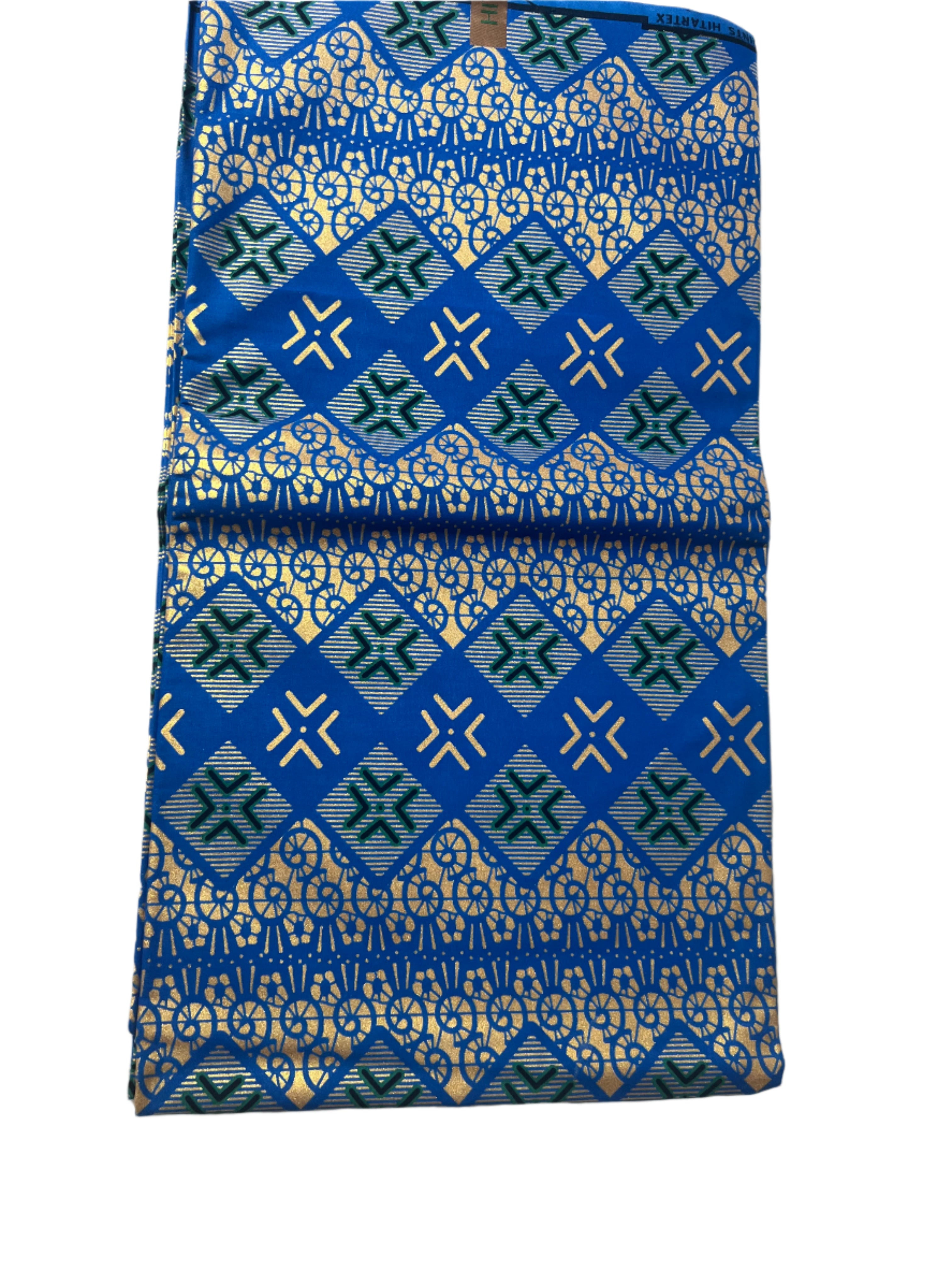 100% Cotton African Ankara Print Fabric Royal Blue Wax Vibrant Patterned Textile,  Ankara African Fabric for Sewing **ITEM SOLD by YARD**