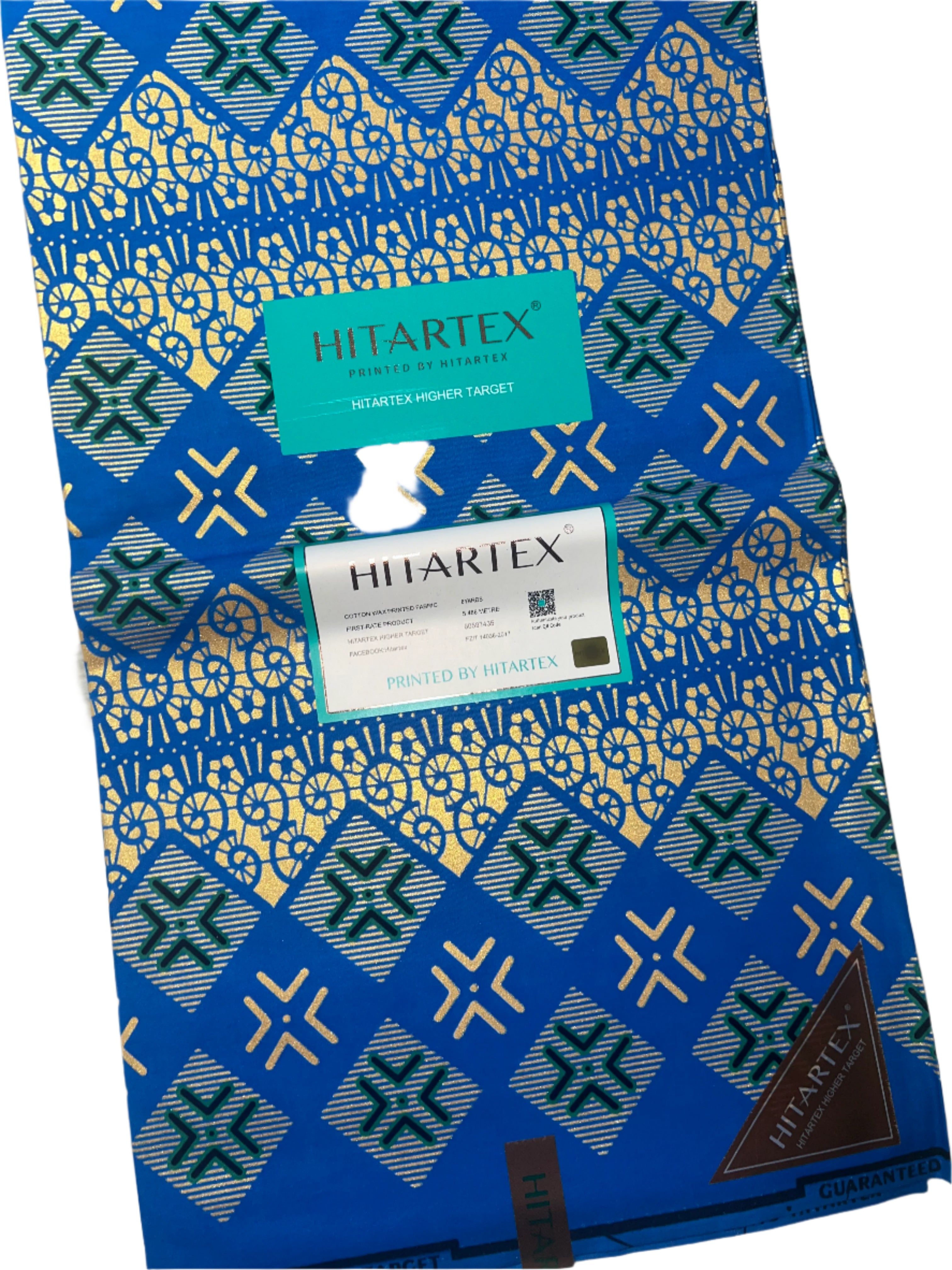 100% Cotton African Ankara Print Fabric Royal Blue Wax Vibrant Patterned Textile,  Ankara African Fabric for Sewing **ITEM SOLD by YARD**