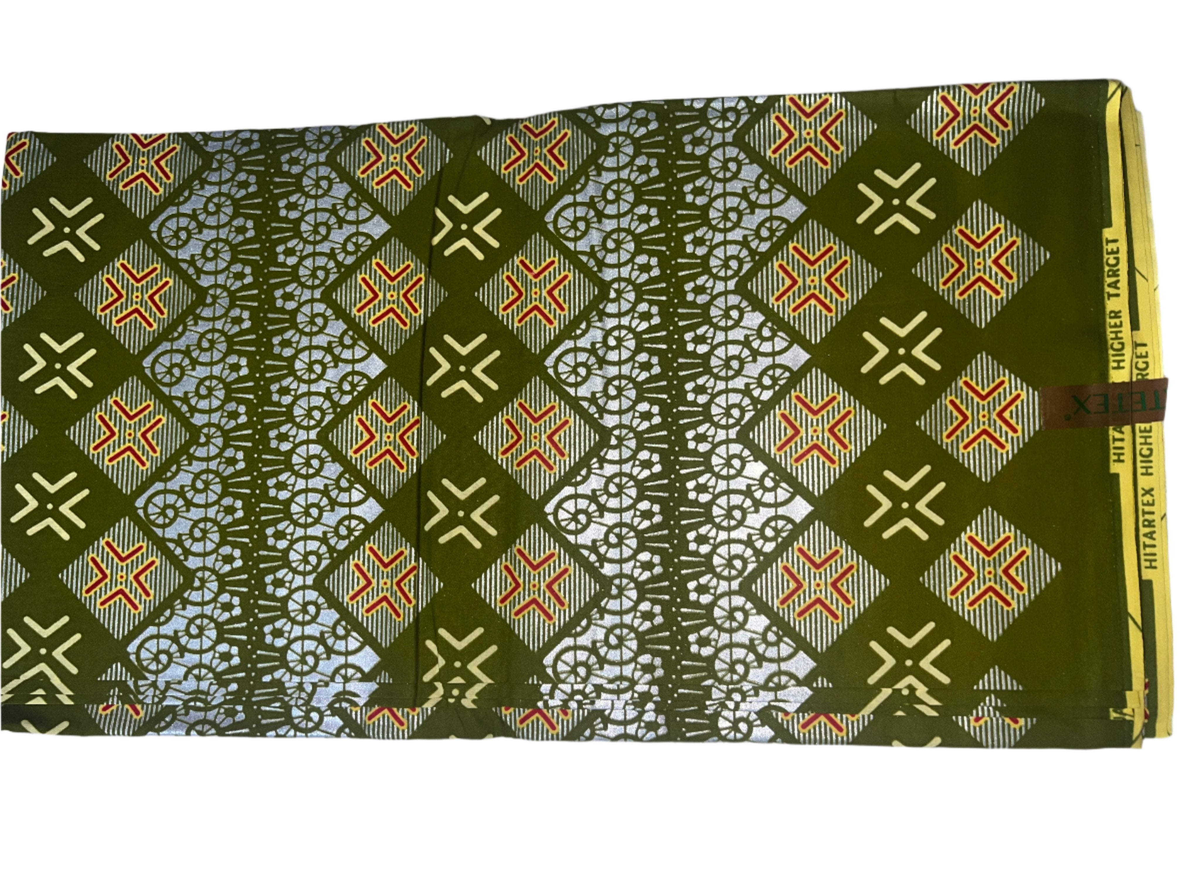 100% Cotton African Ankara Print Fabric sell by the Yard Dutch Wax Patterned, Ankara African Fabric for Sewing **ITEM SOLD by YARD**