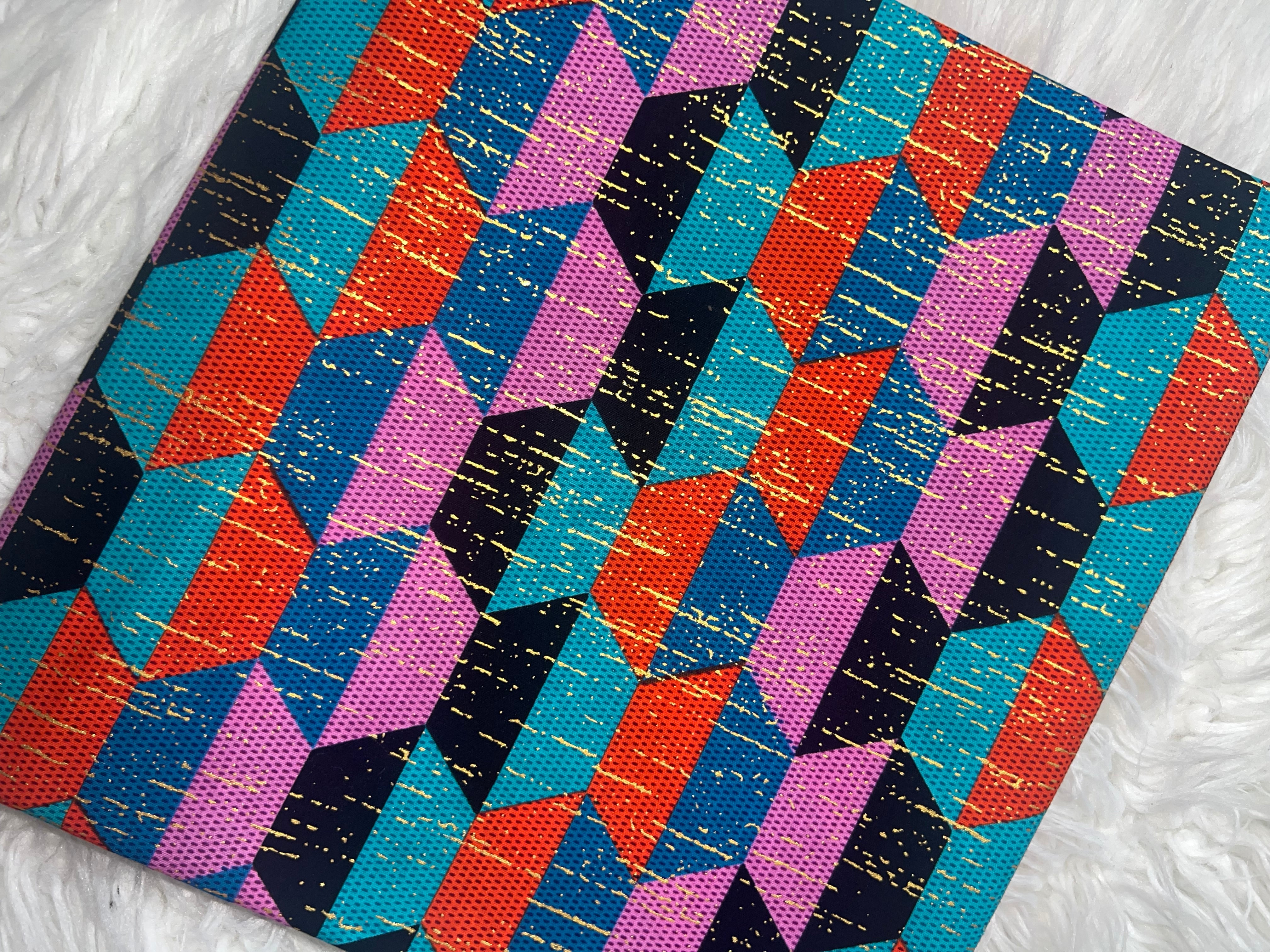 African Hitartex Ankara Print 100% Cotton Fabric Wax motif kente pink, Traditional Ankara African Fabric for Sewing **ITEM SOLD by YARD**