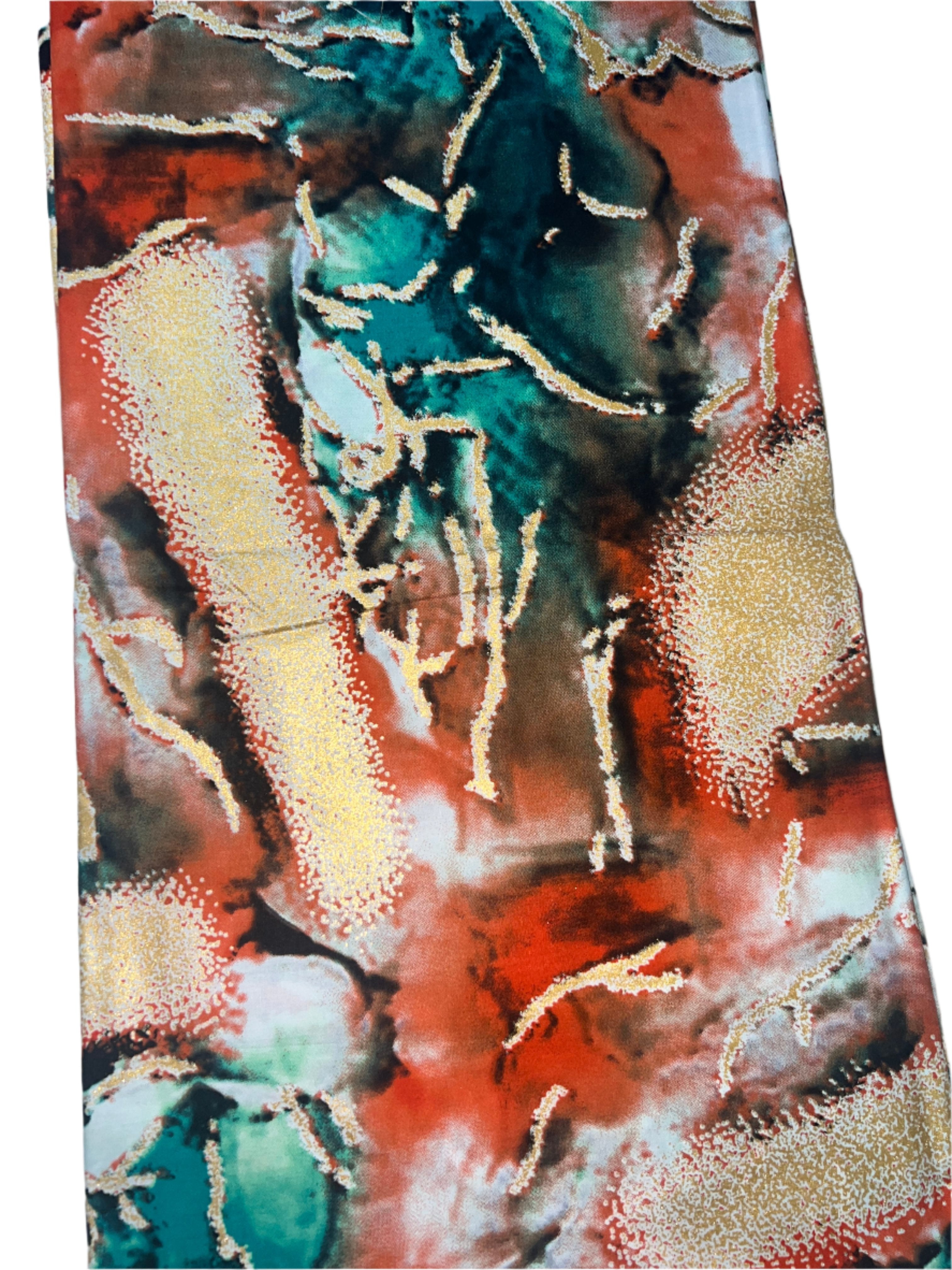 100% Cotton African Ankara Print Fabric Wax multicolored Vibrant Patterned, Traditional Ankara Fabric for Sewing **ITEM SOLD by YARD**