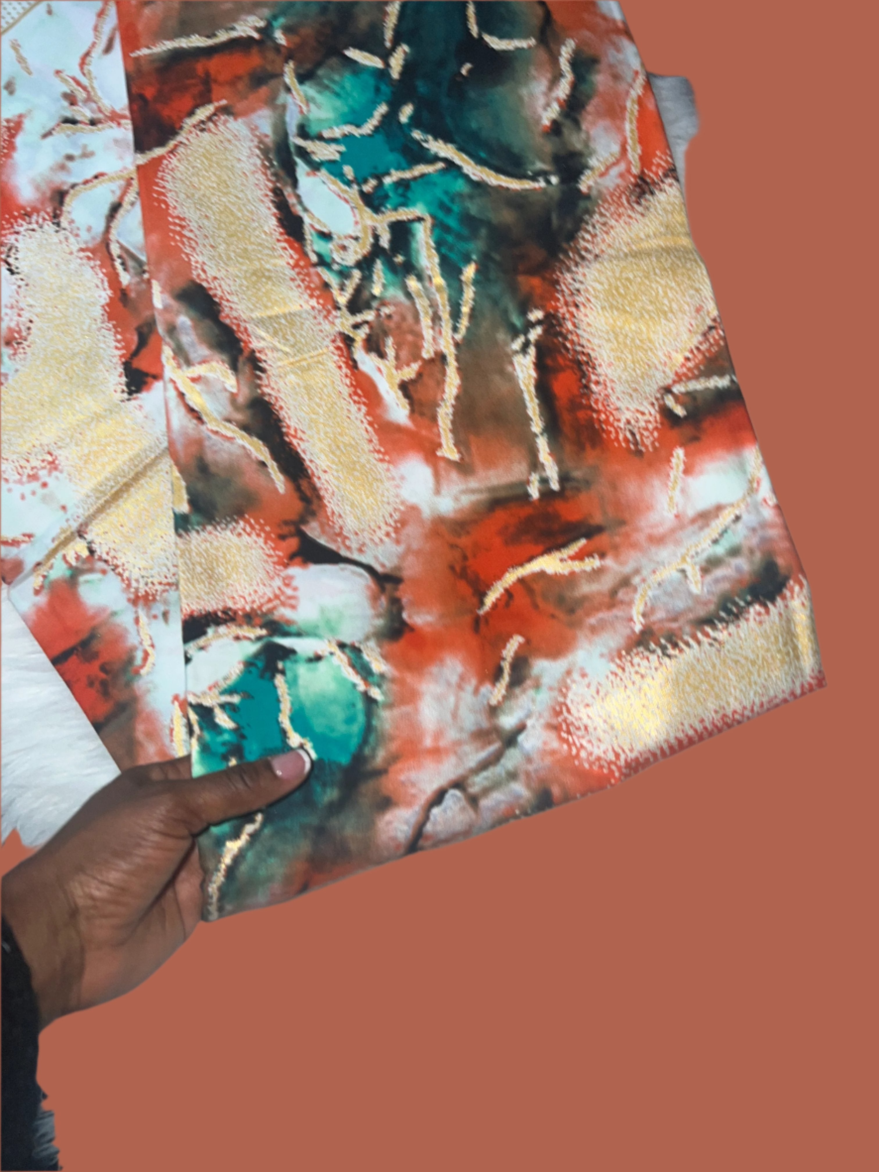 100% Cotton African Ankara Print Fabric Wax multicolored Vibrant Patterned, Traditional Ankara Fabric for Sewing **ITEM SOLD by YARD**