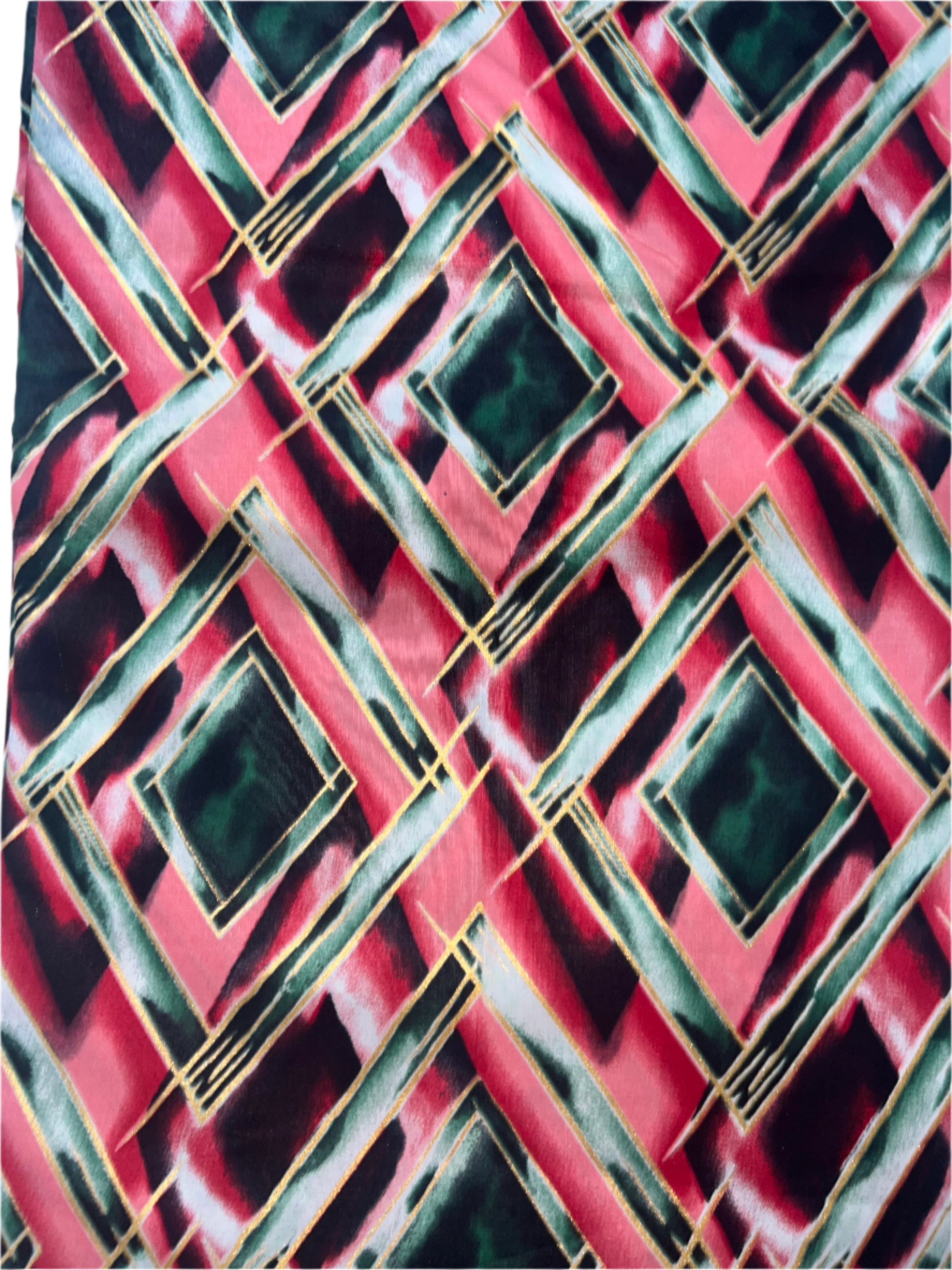 100% Cotton African Ankara Print Fabric Wax Pink Vibrant Patterned, Traditional Ankara African Fabric for Sewing **ITEM SOLD by YARD**