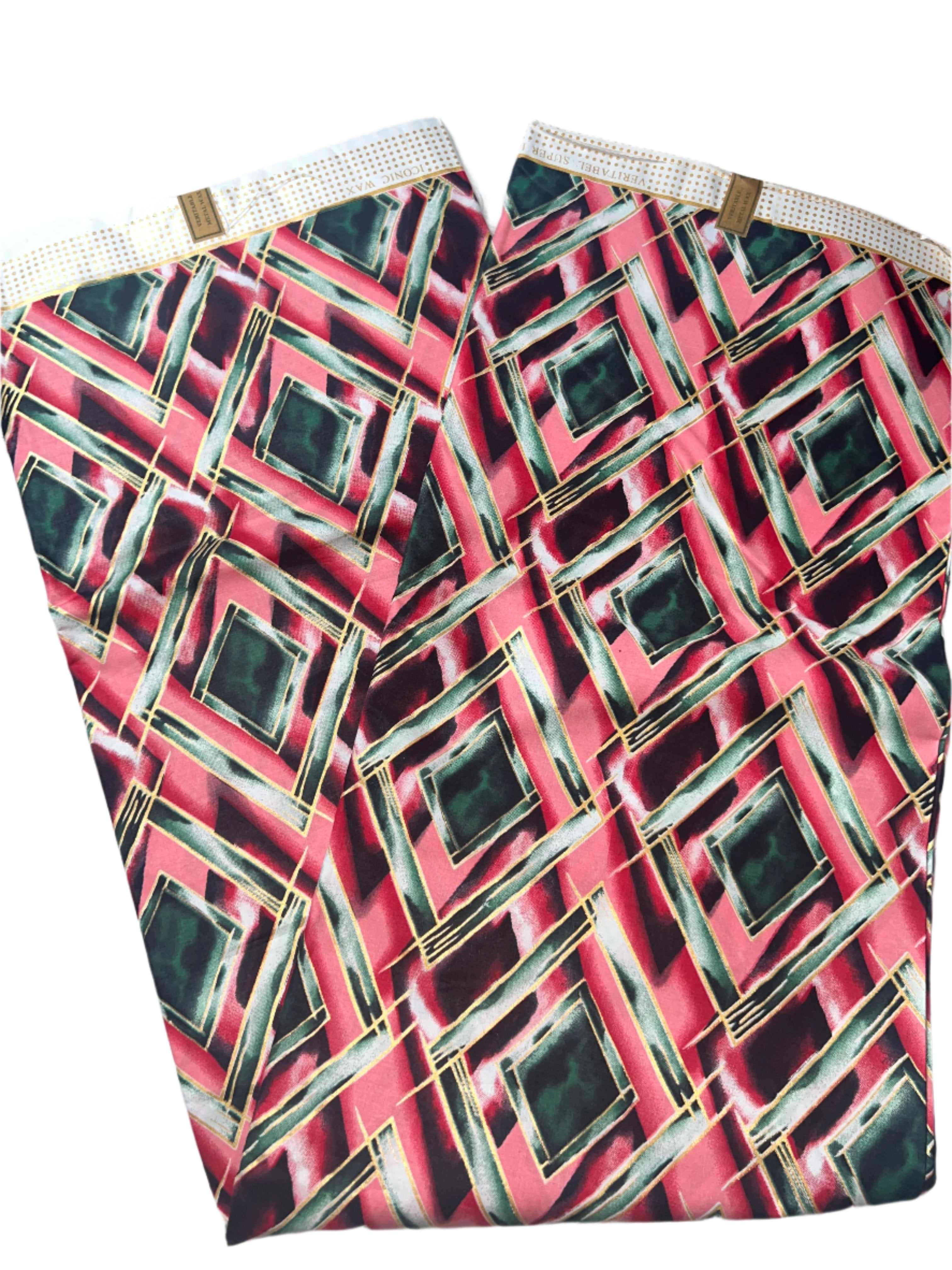 100% Cotton African Ankara Print Fabric Wax Pink Vibrant Patterned, Traditional Ankara African Fabric for Sewing **ITEM SOLD by YARD**