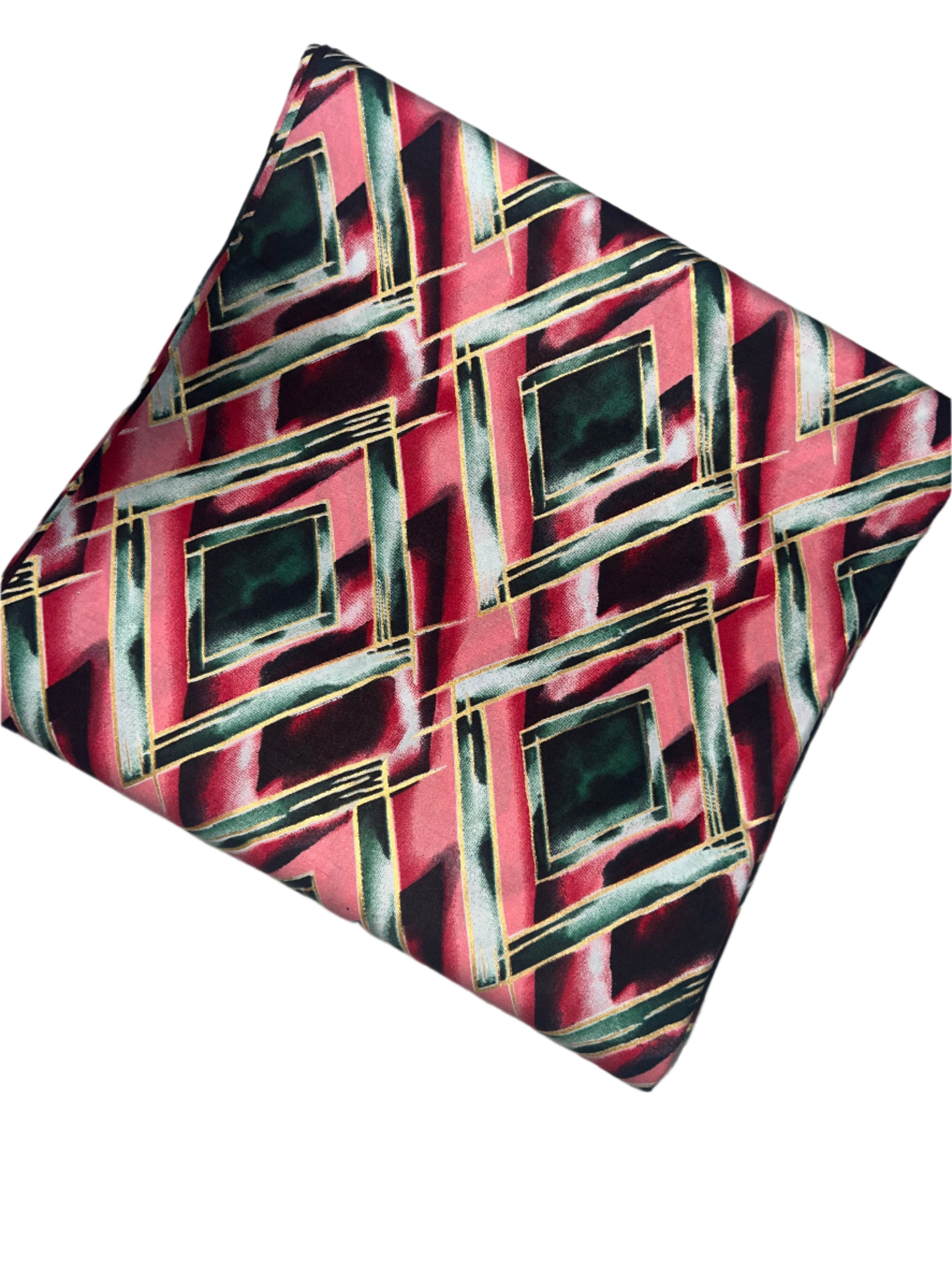 100% Cotton African Ankara Print Fabric Wax Pink Vibrant Patterned, Traditional Ankara African Fabric for Sewing **ITEM SOLD by YARD**